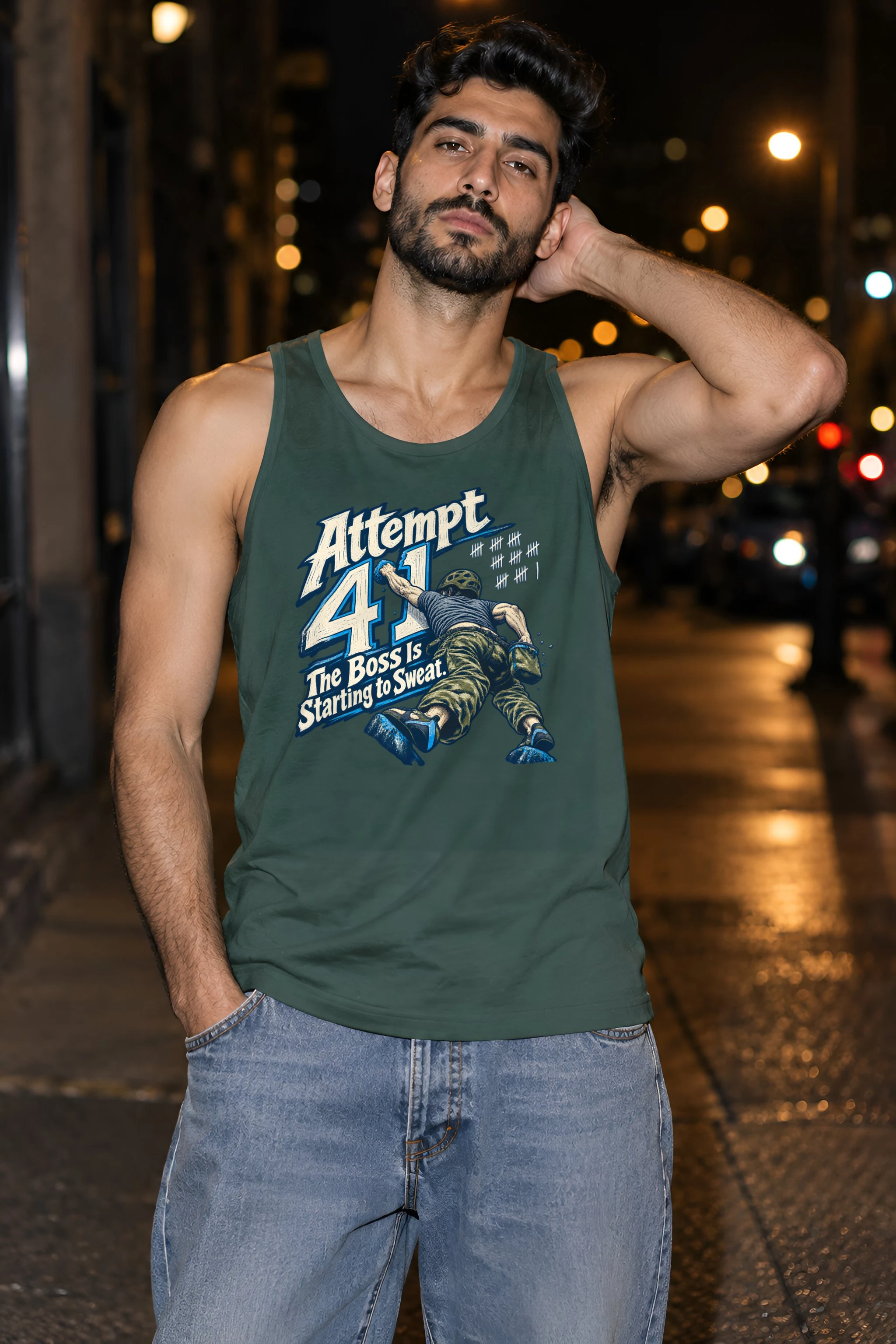 "Attempt 41" Unisex Jersey Tank