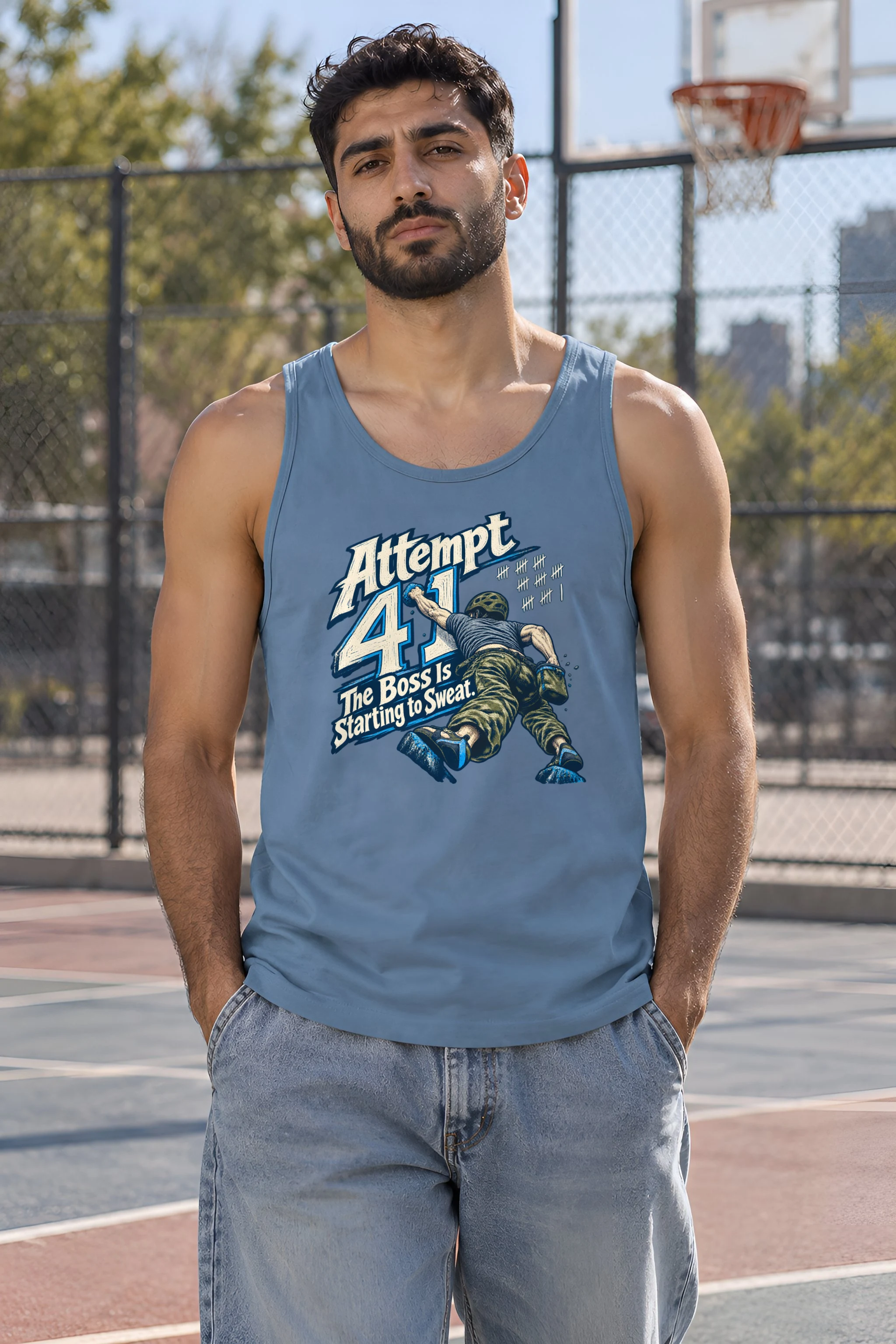 "Attempt 41" Unisex Jersey Tank