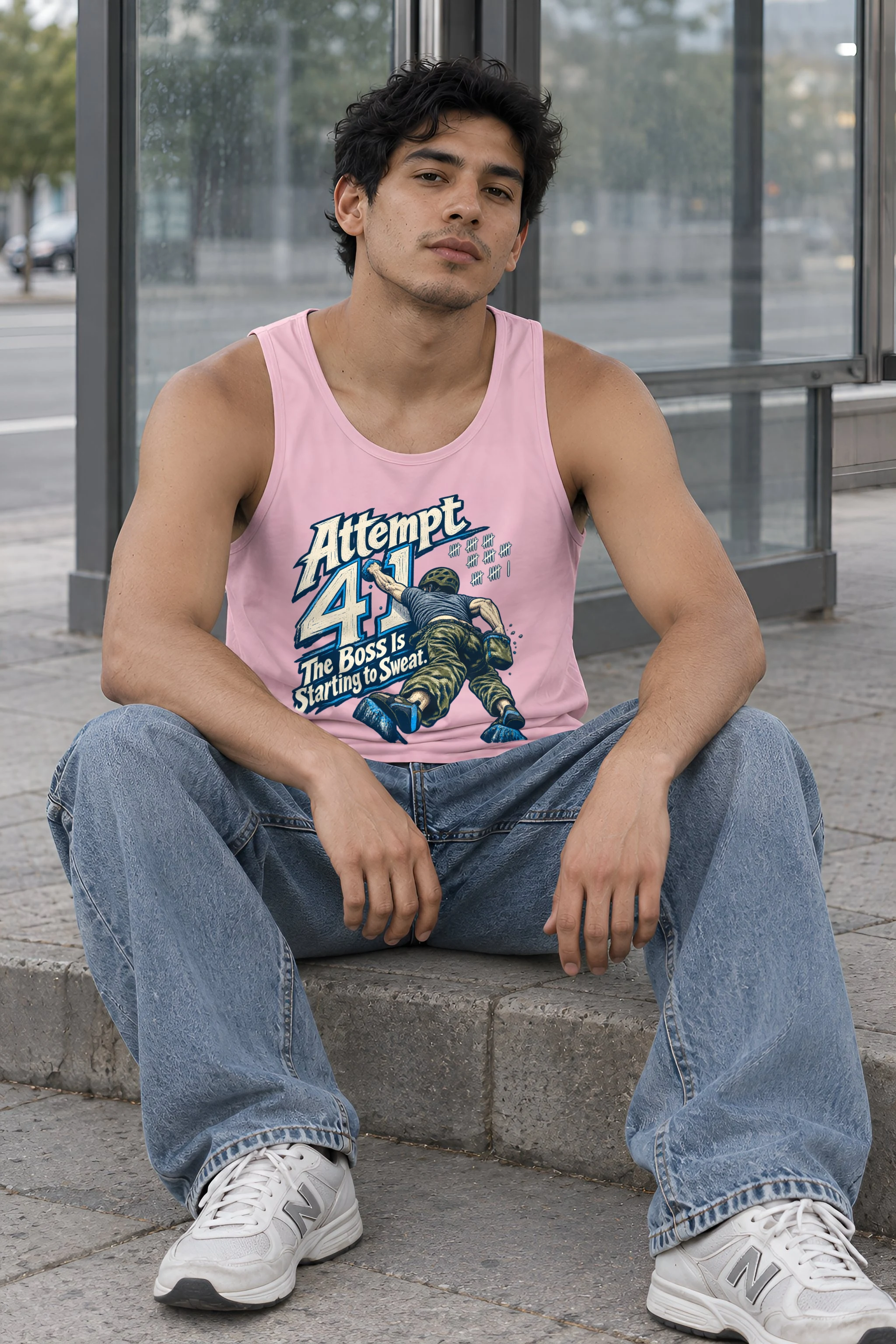 "Attempt 41" Unisex Jersey Tank