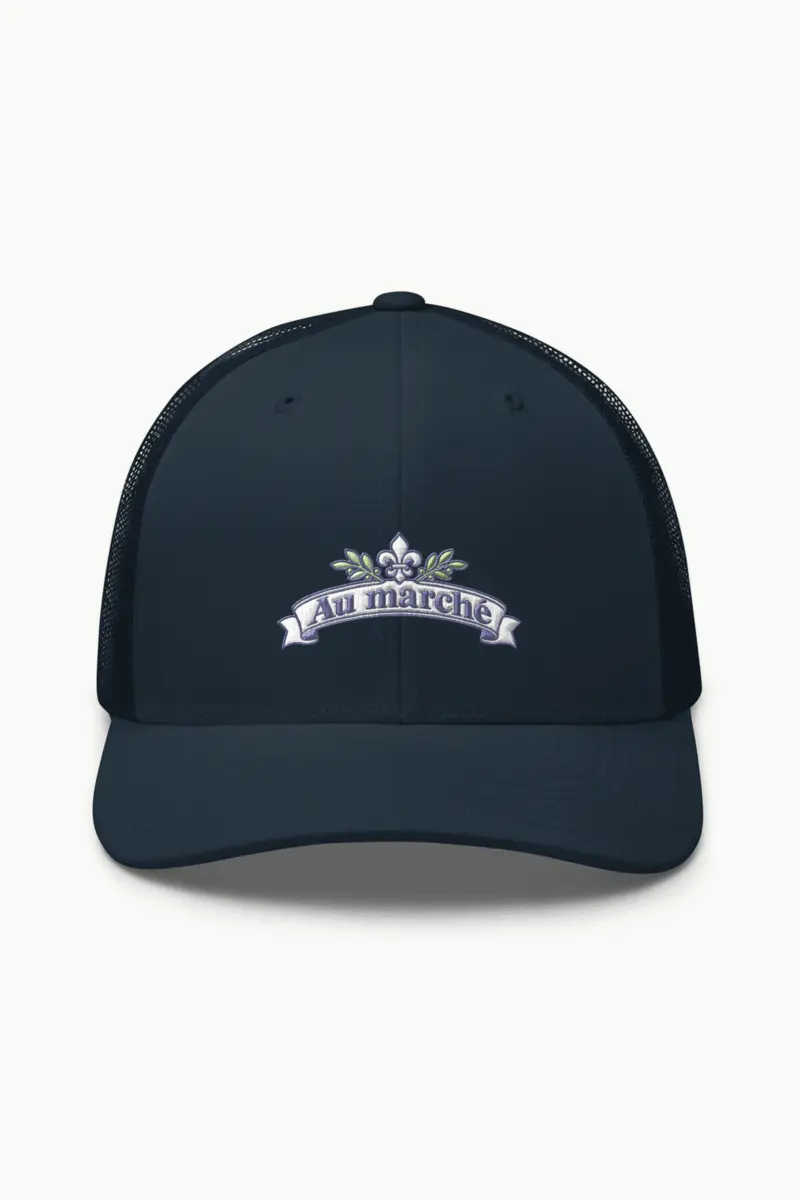"Au marché" Retro Trucker Cap · Embroidered
