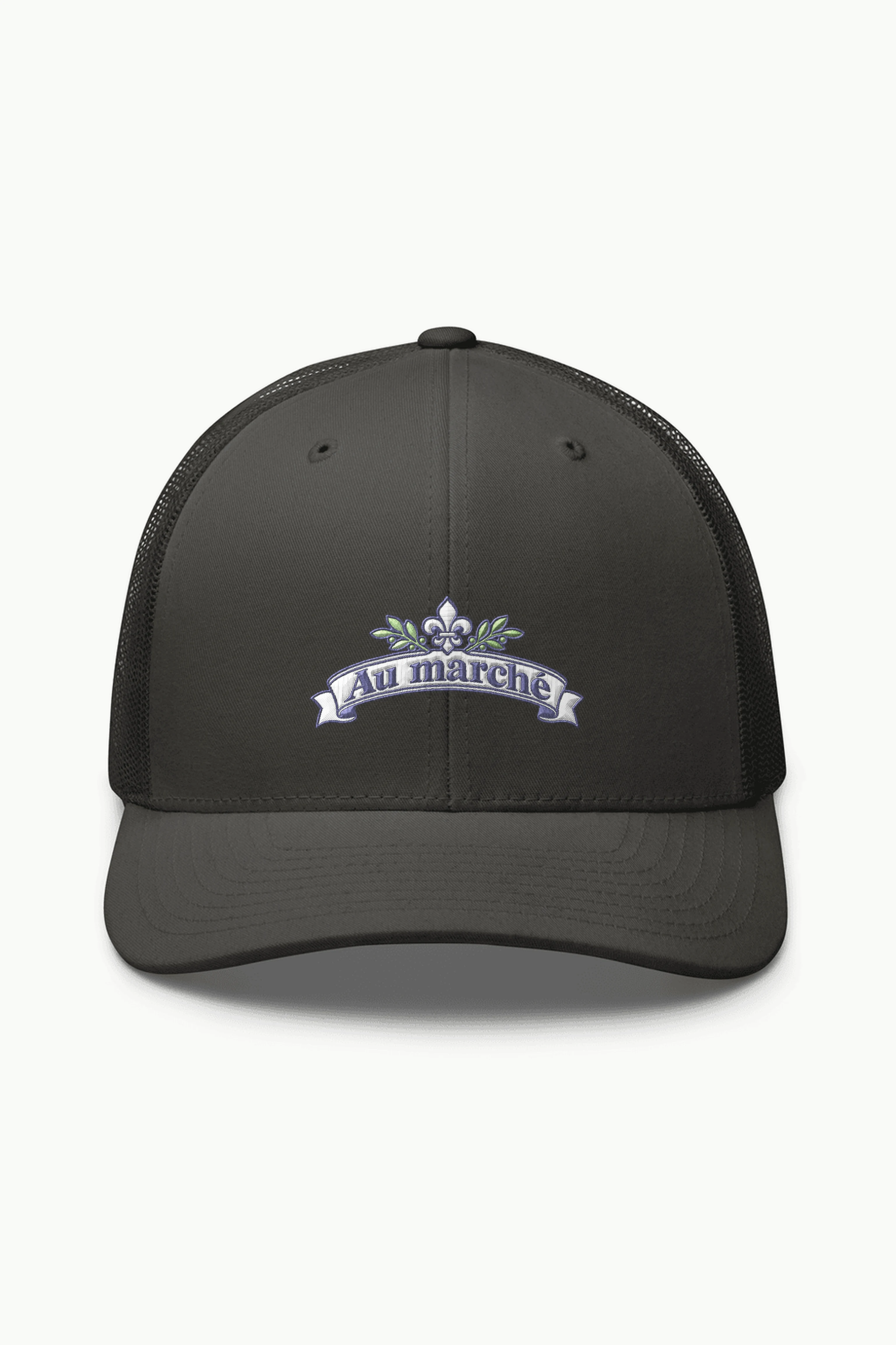 "Au marché" Retro Trucker Cap · Embroidered