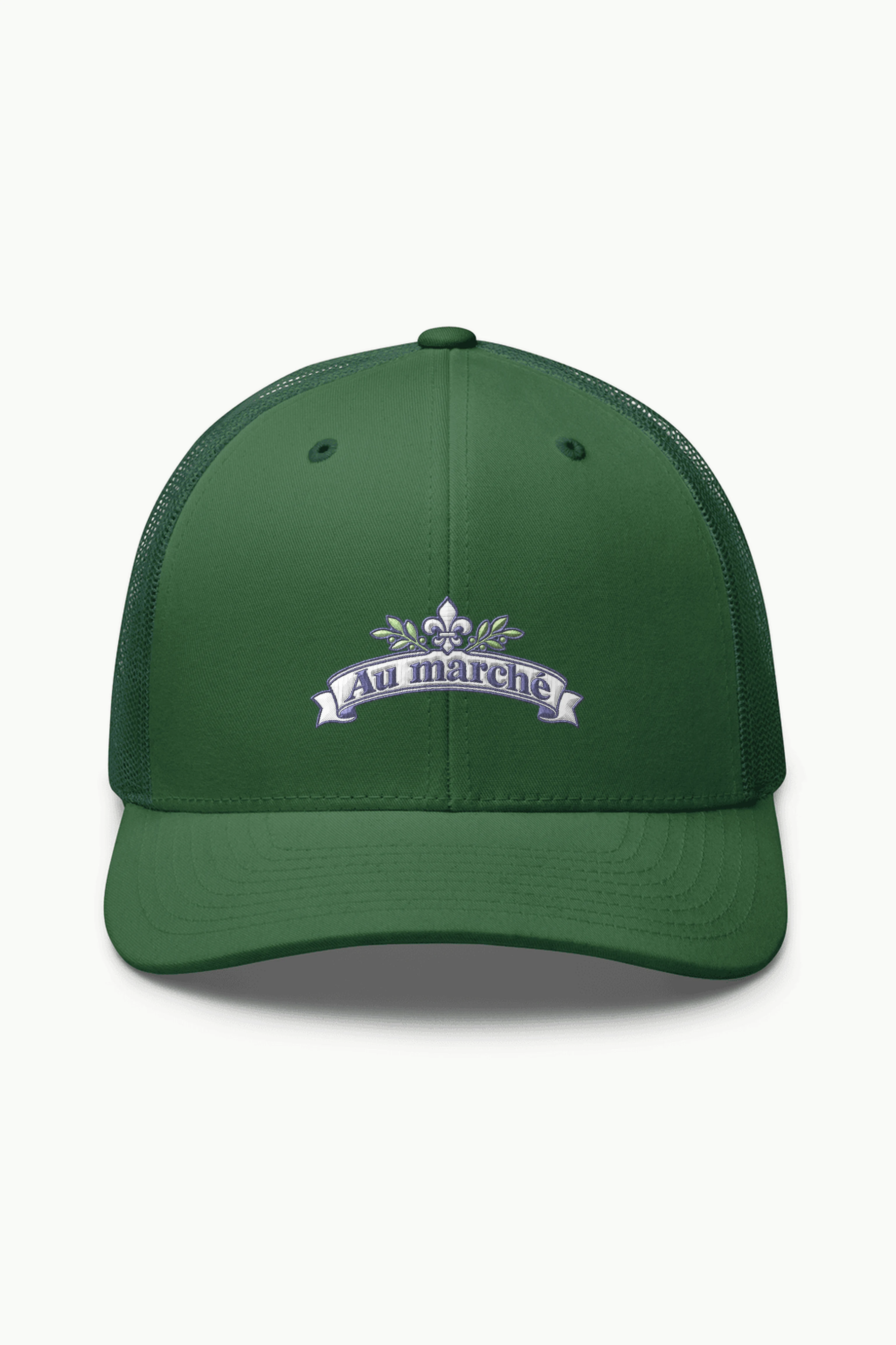 "Au marché" Retro Trucker Cap · Embroidered