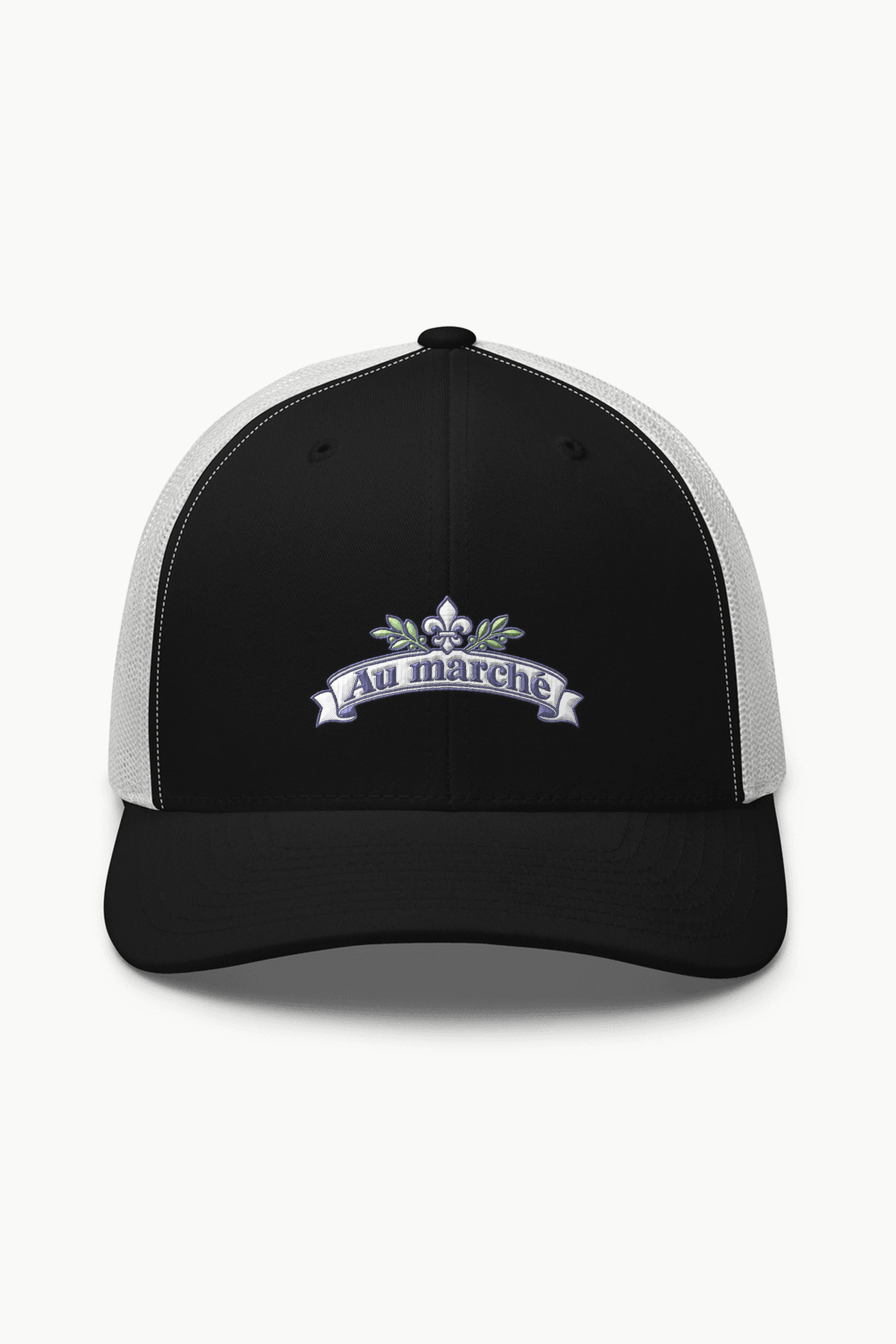 "Au marché" Retro Trucker Cap · Embroidered