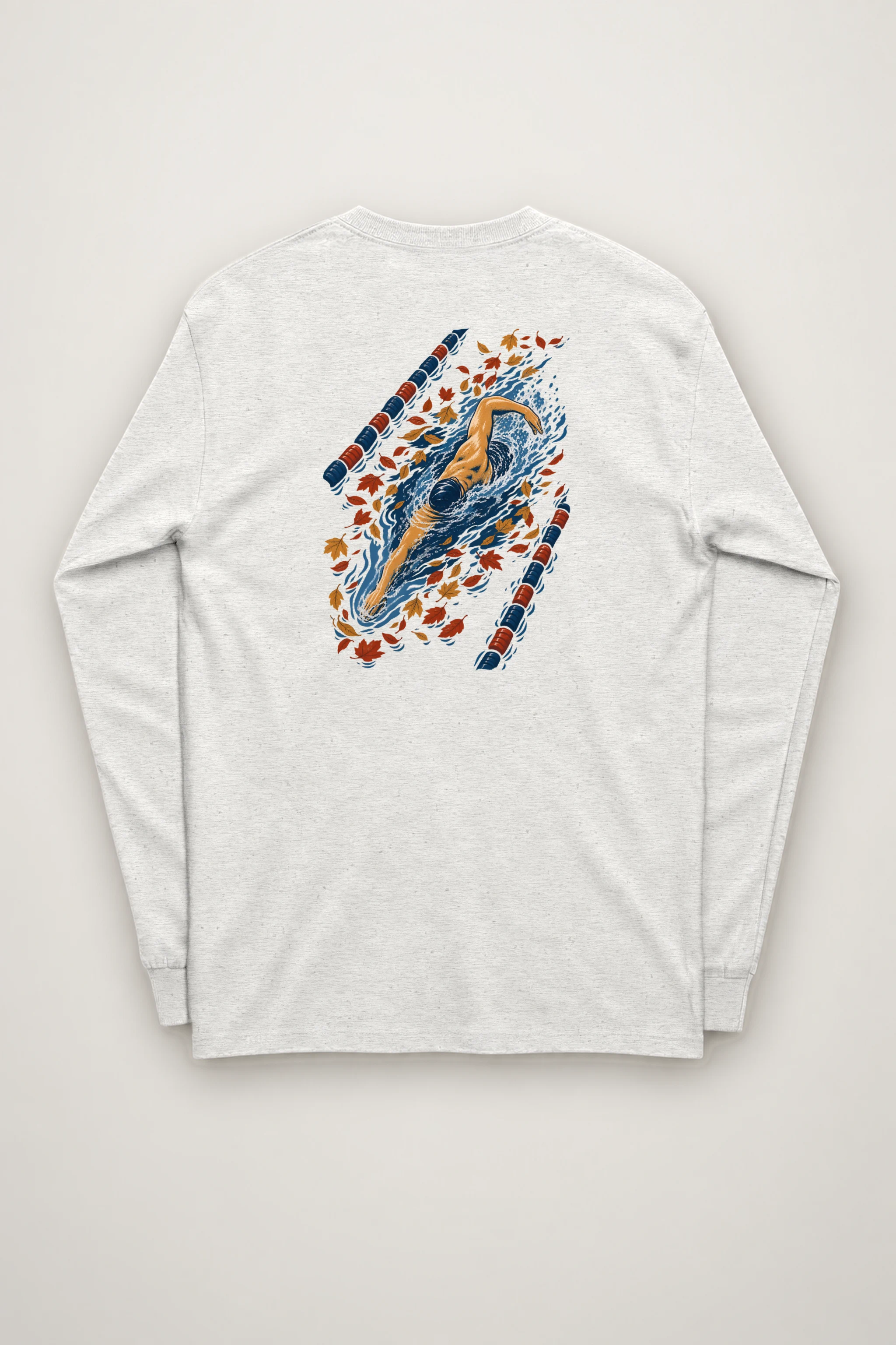 "Autumn Lane Swimmer" Unisex Longsleeve T-shirt
