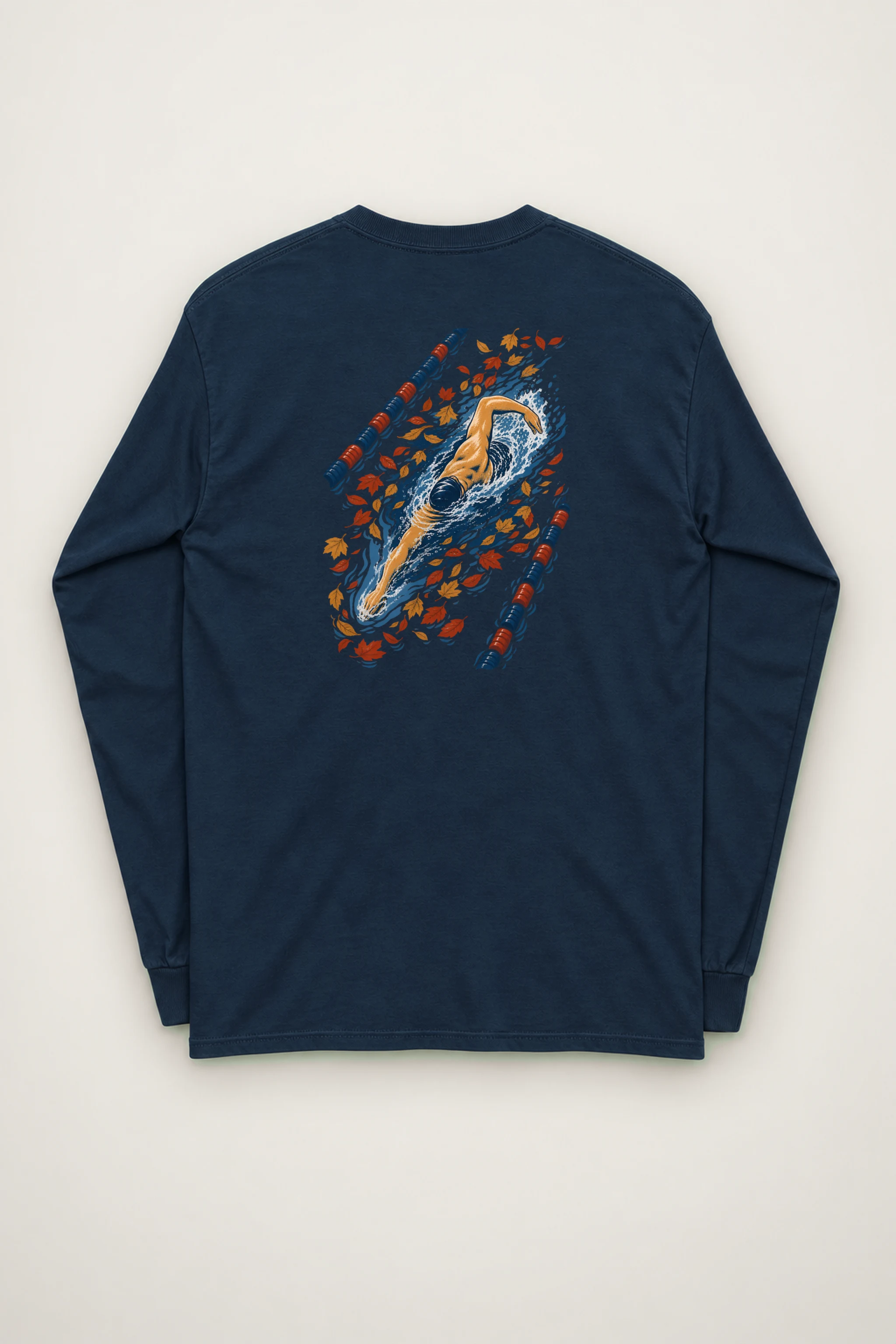 "Autumn Lane Swimmer" Unisex Longsleeve T-shirt