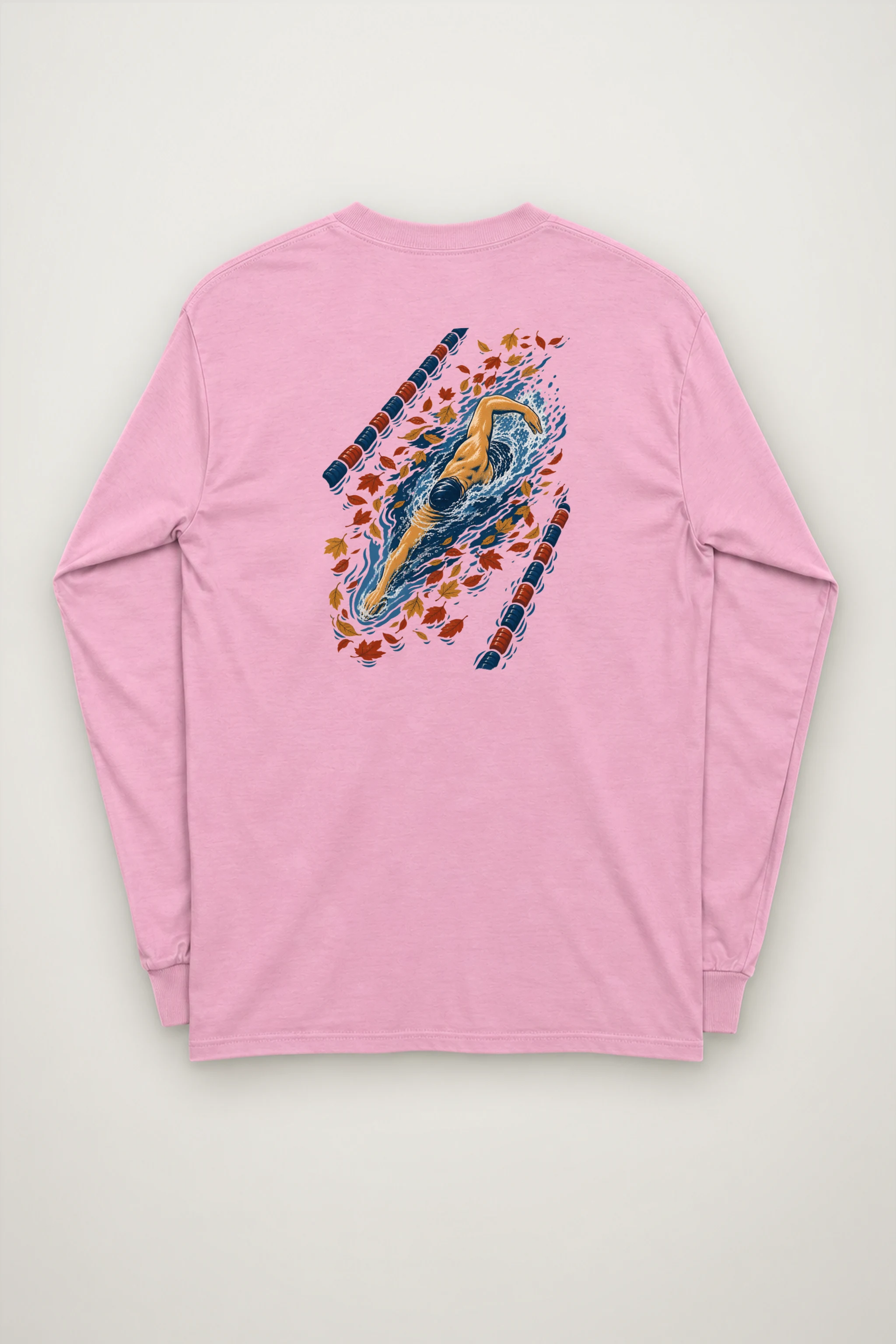 "Autumn Lane Swimmer" Unisex Longsleeve T-shirt