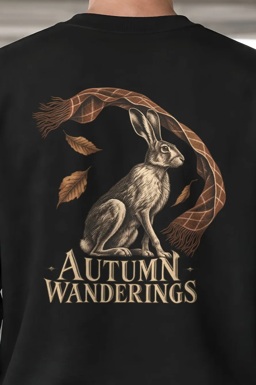 "Autumn Wanderings" 1 Crewneck Sweatshirt - the graphic up close