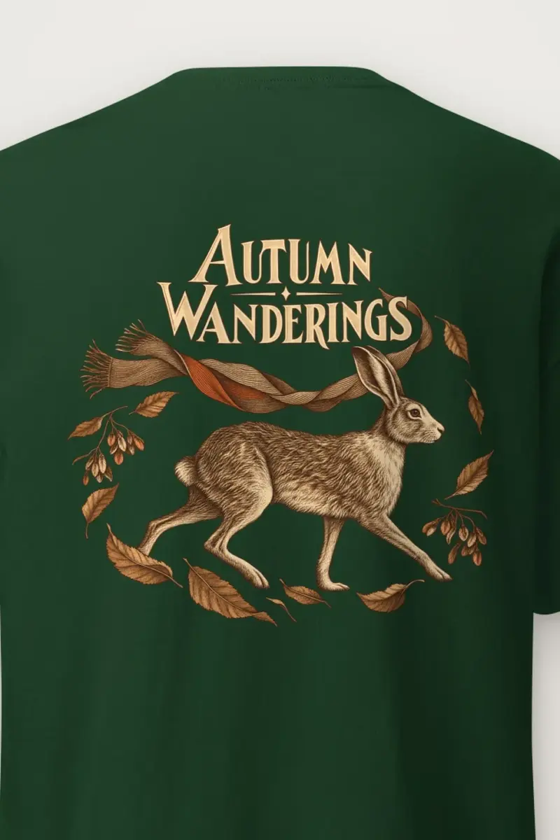 "Autumn Wanderings" Heavyweight Unisex Crewneck T-shirt