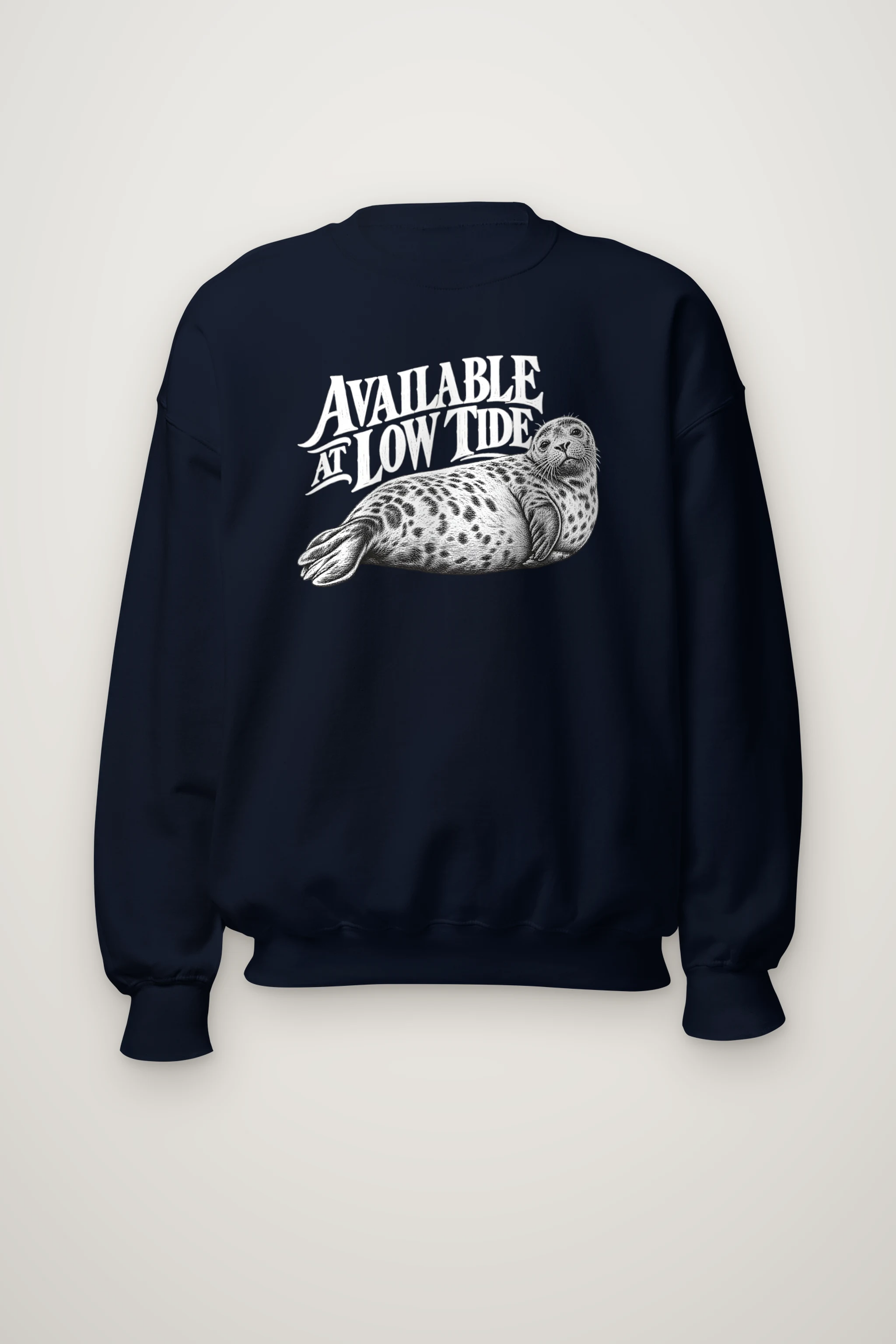 "Available at Low Tide" Heavy Blend Unisex Crewneck Sweatshirt