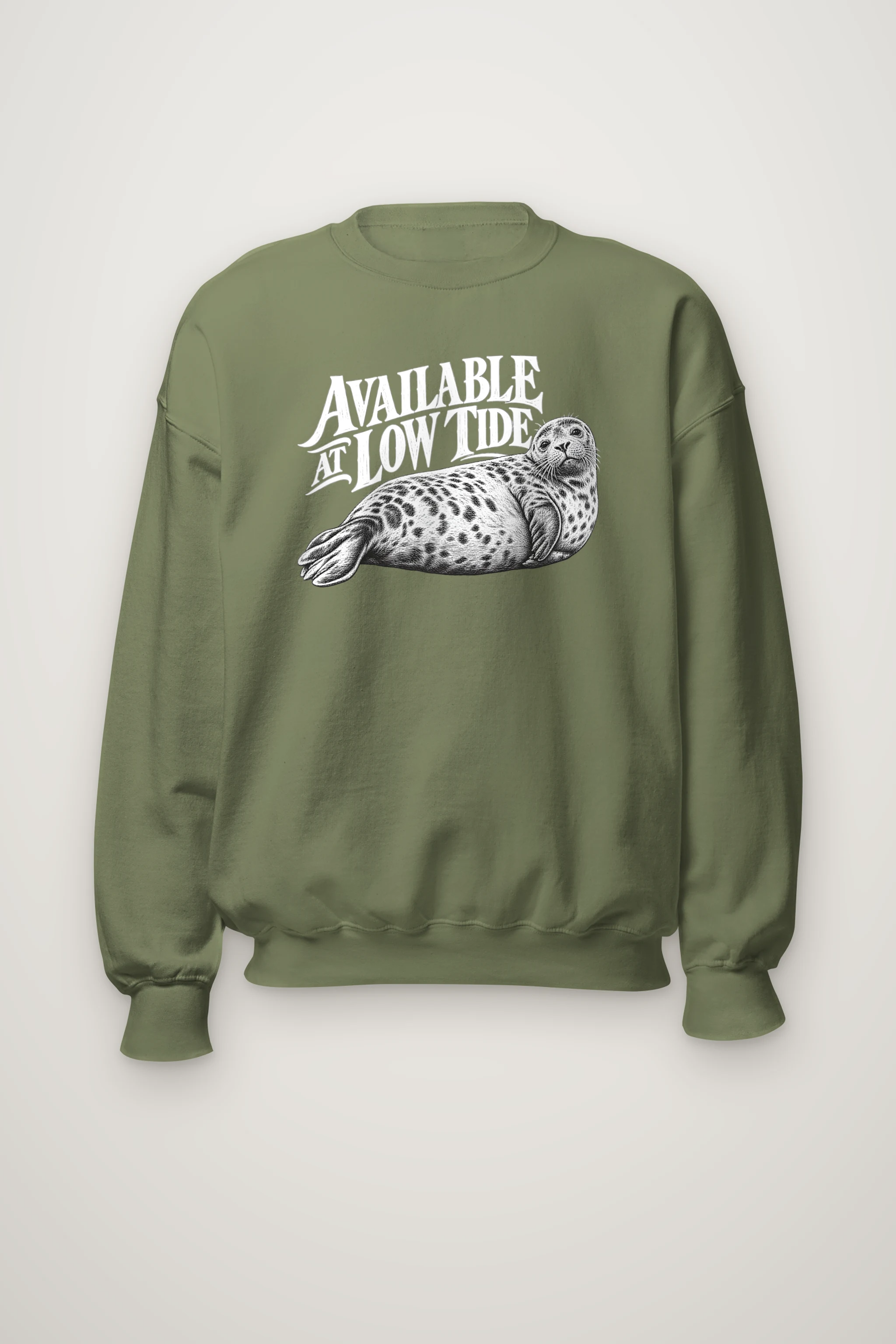 "Available at Low Tide" Heavy Blend Unisex Crewneck Sweatshirt