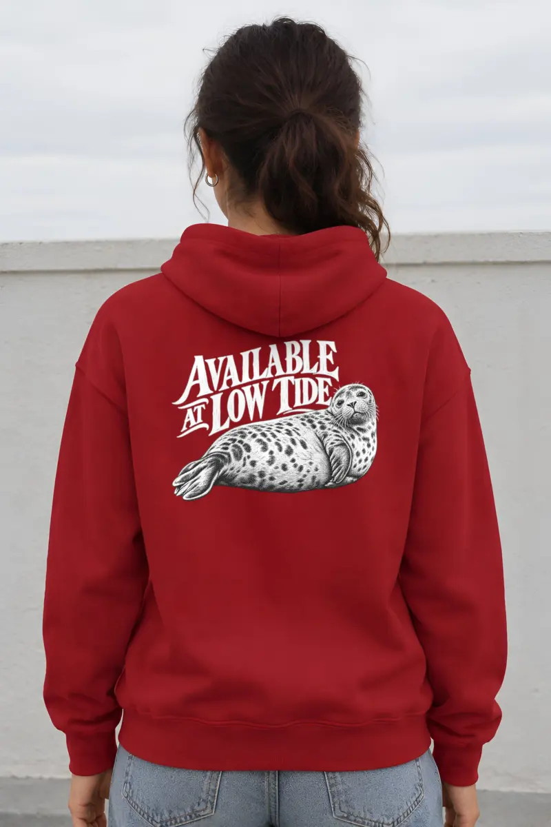 “Available at Low Tide” Heavy Blend Unisex Pullover Hoodie