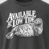 "Available at Low Tide" Men's Oversized Heavyweight Crewneck T-Shirt