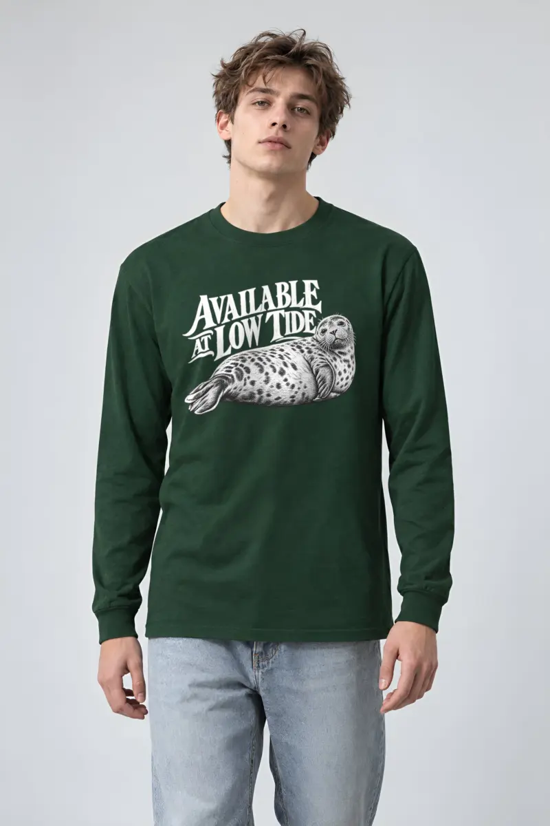 "Available at Low Tide" Unisex Longsleeve T-shirt