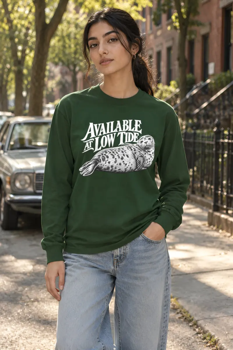 "Available at Low Tide" Unisex Longsleeve T-shirt