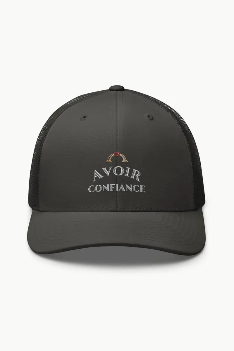 "Avoir Confiance" Retro Trucker Cap · Embroidered