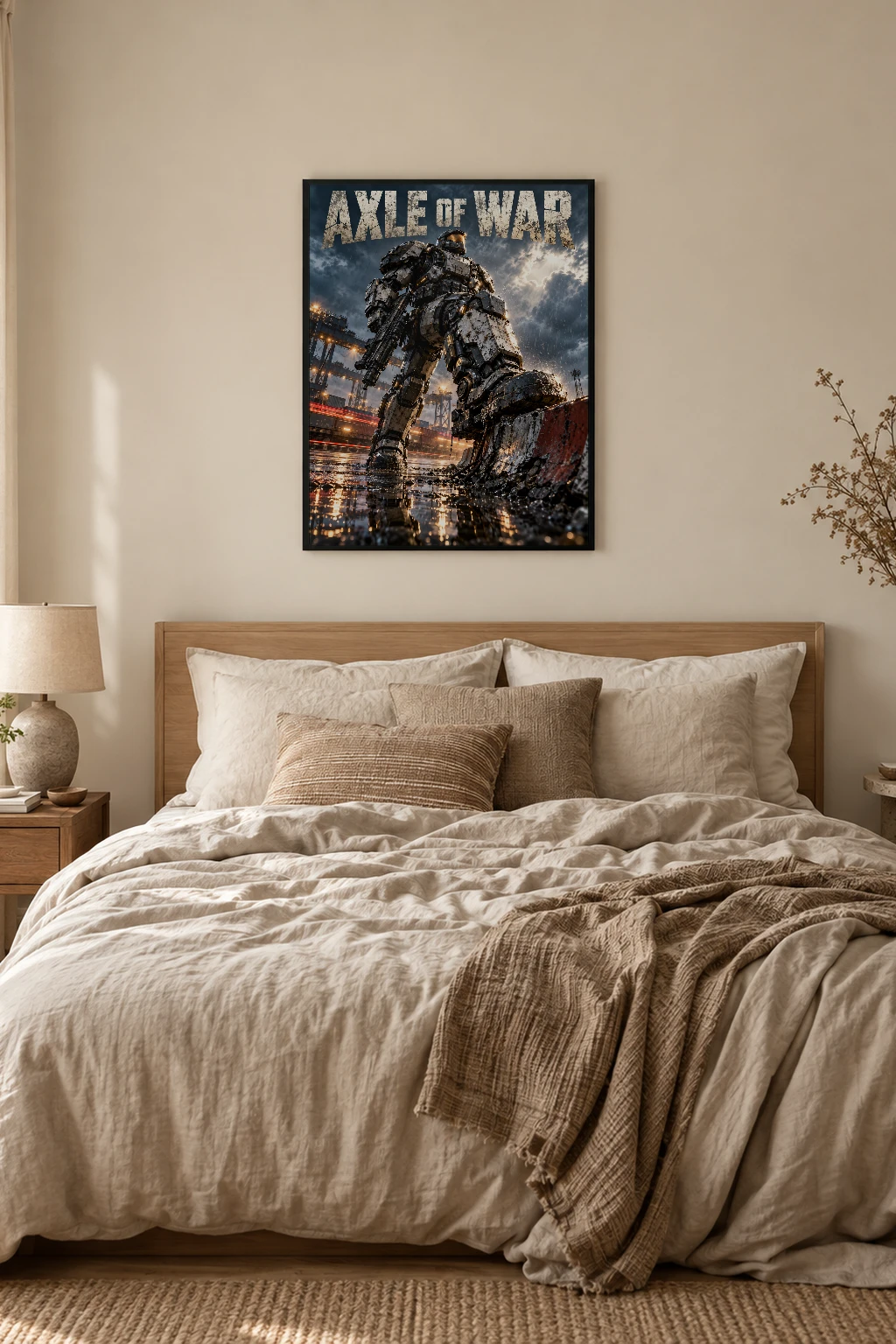 "Axle of War" Premium Wooden Framed Poster
