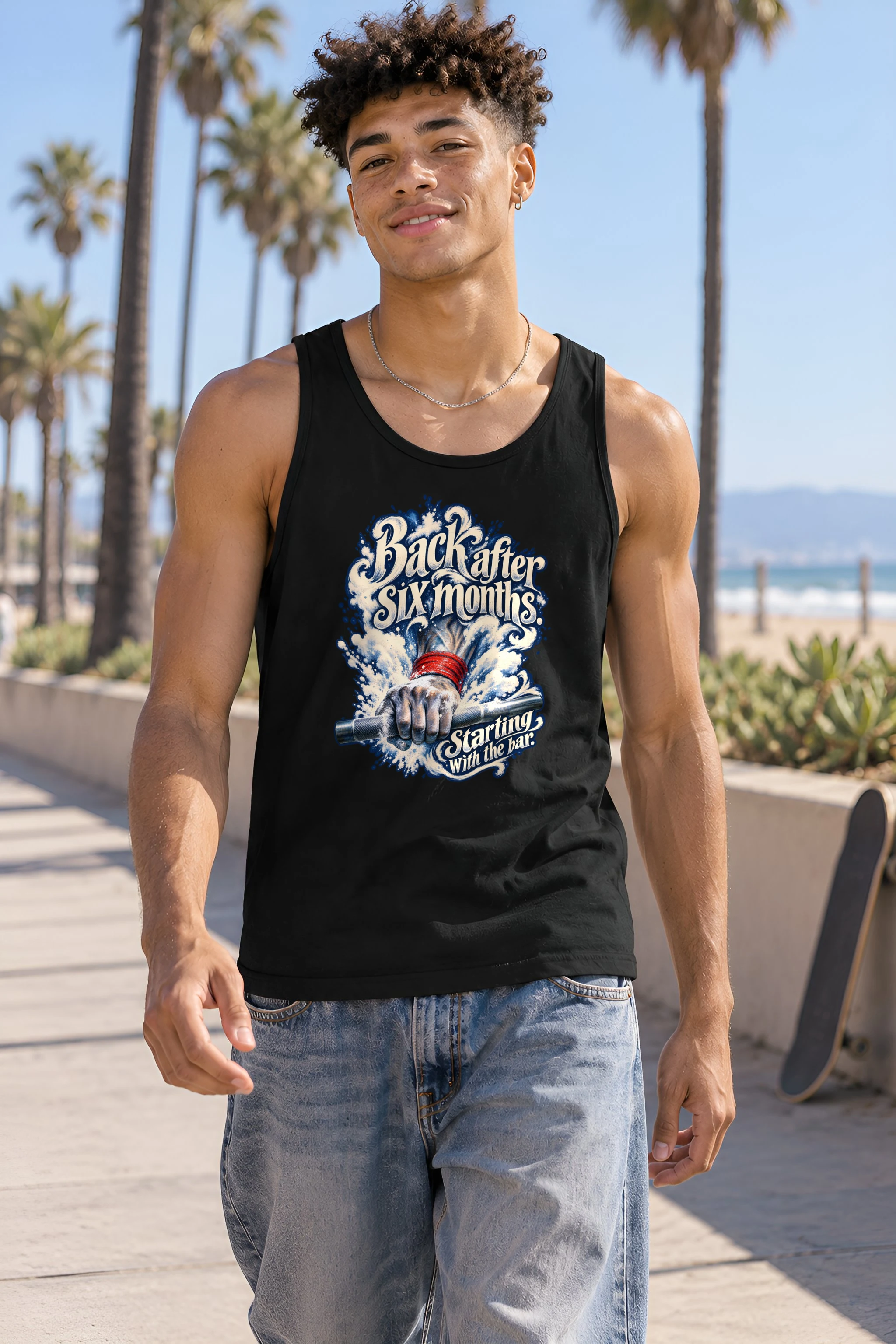 "Back After Six Months" Unisex Jersey Tank