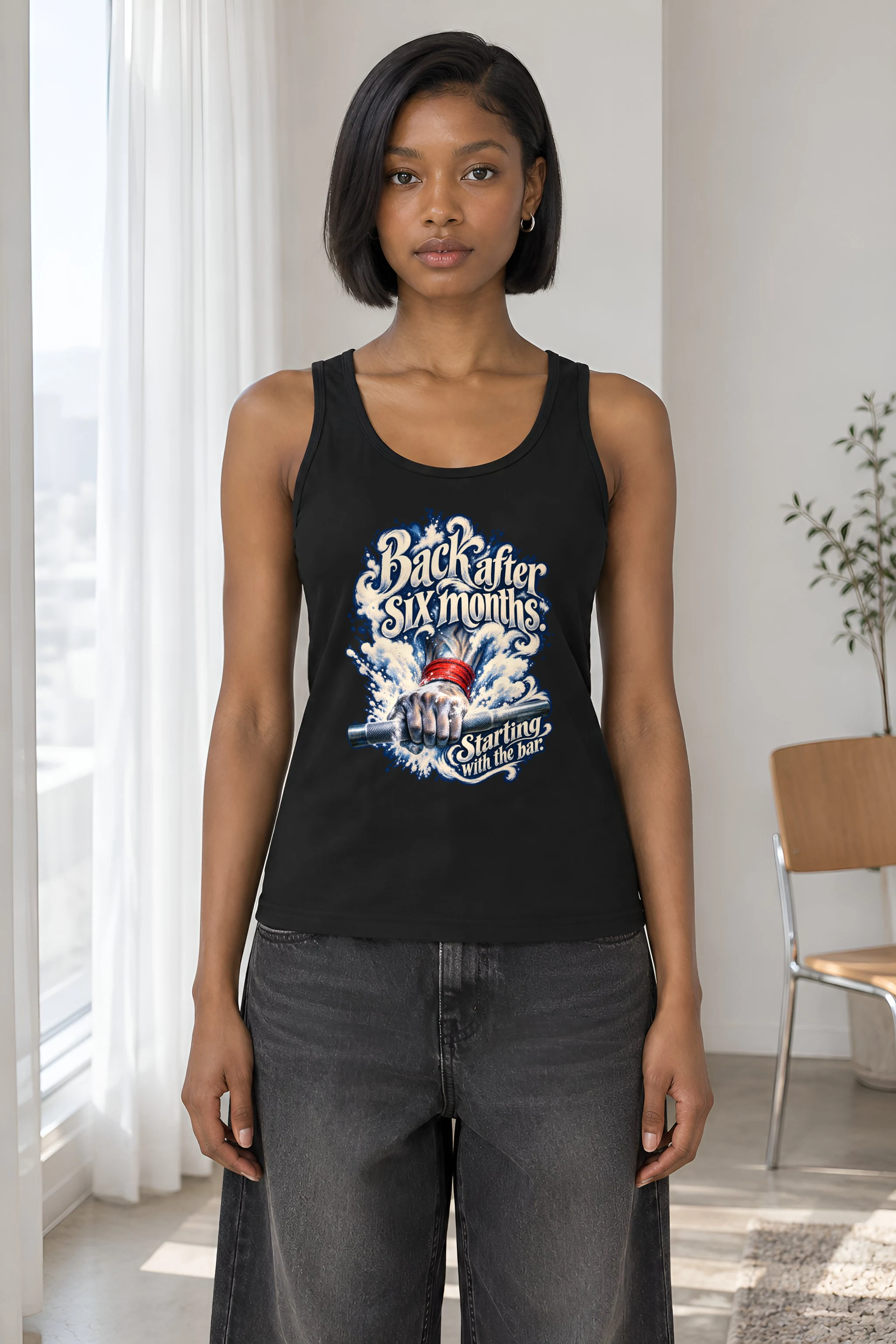 "Back After Six Months" Unisex Jersey Tank