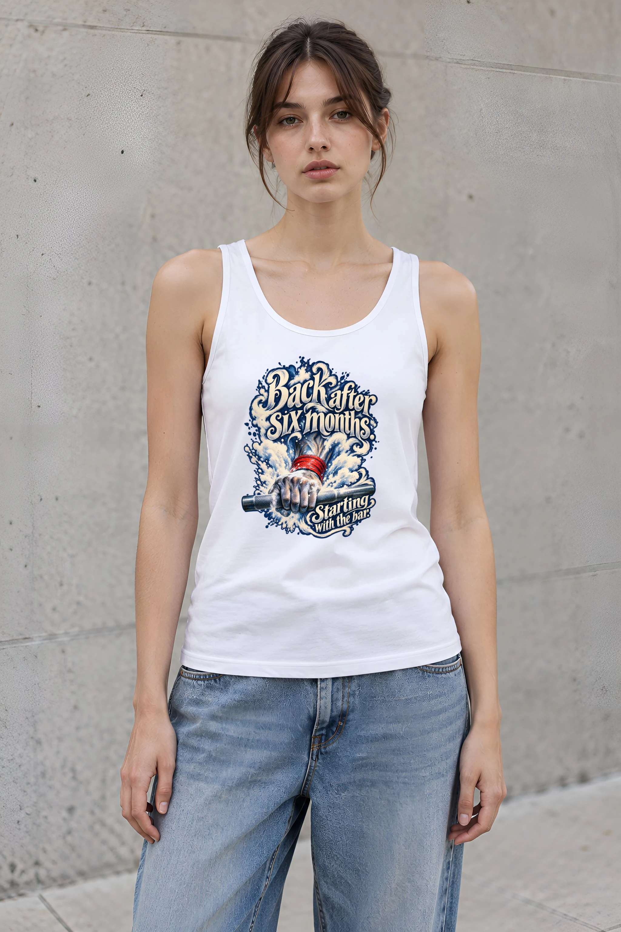 "Back After Six Months" Unisex Jersey Tank