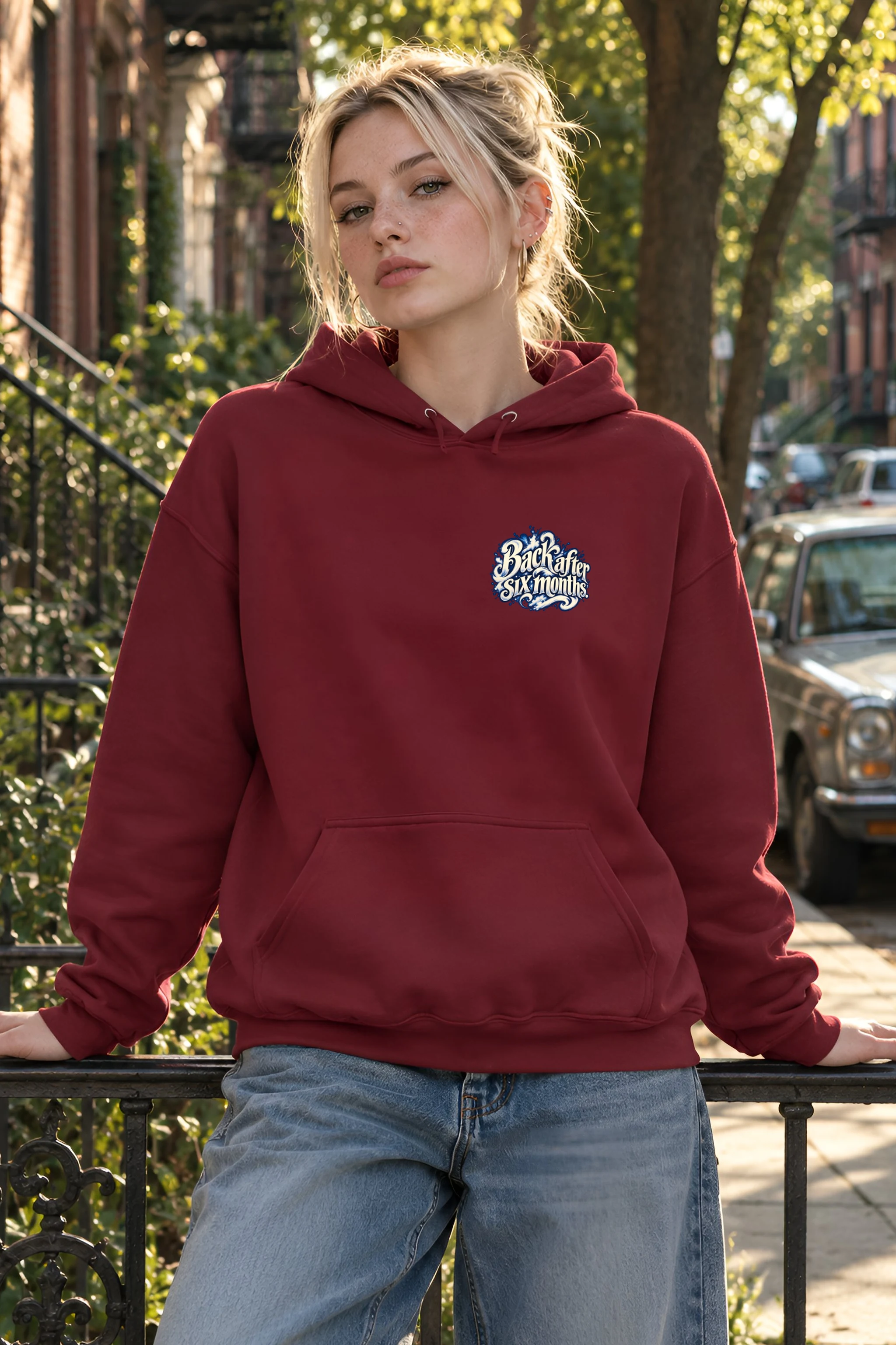 "Back After Six Months" Unisex Pullover Hoodie