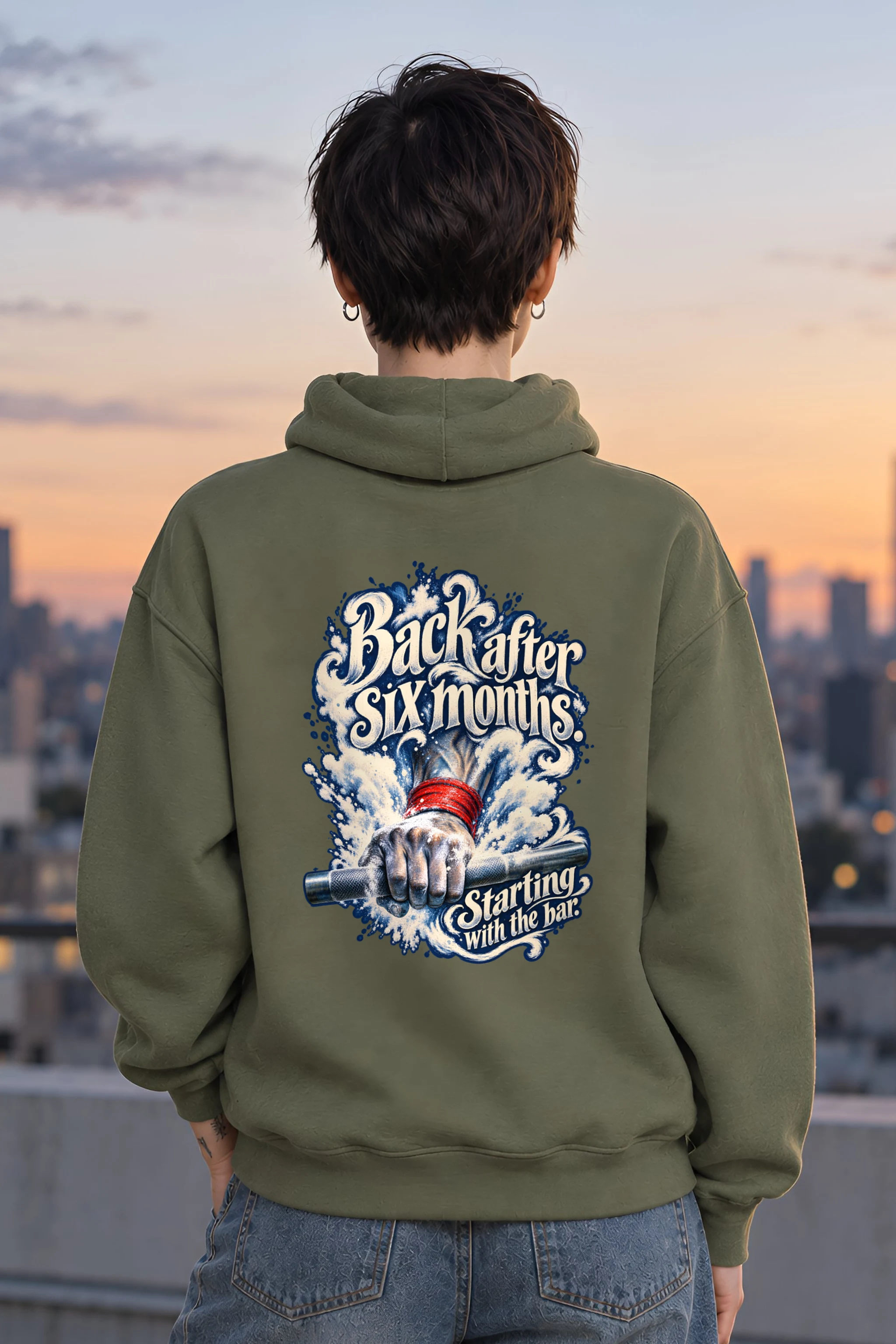 "Back After Six Months" Unisex Pullover Hoodie