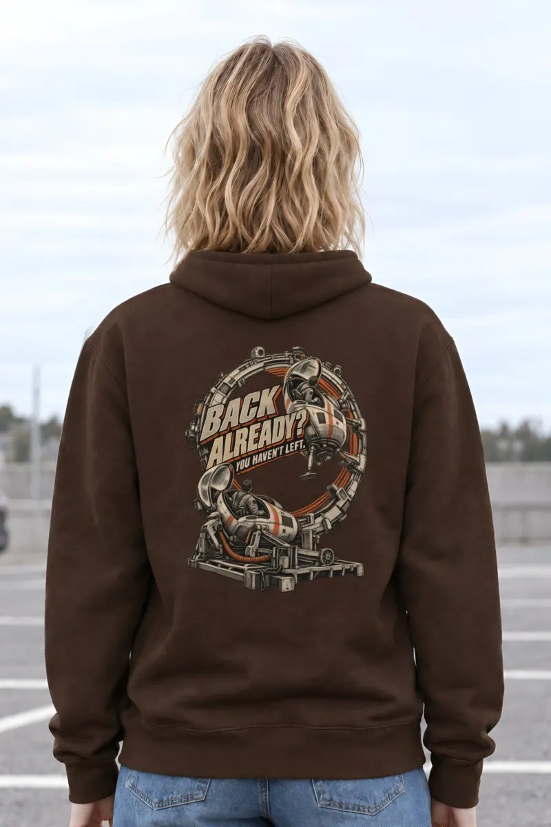 "Back Already? You Haven't Left" Heavy Blend Unisex Pullover Hoodie