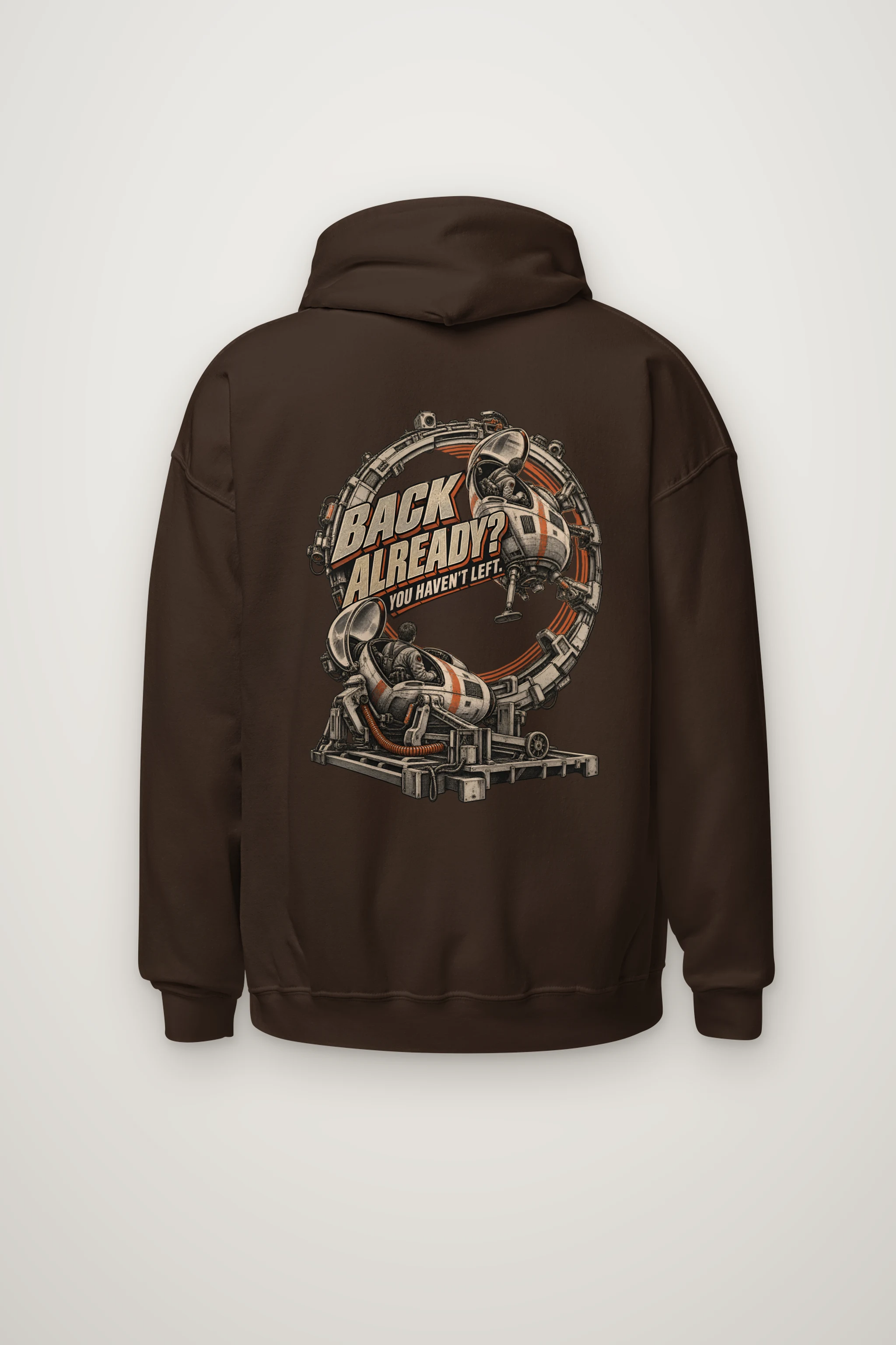 "Back Already? You Haven't Left" Heavy Blend Unisex Pullover Hoodie