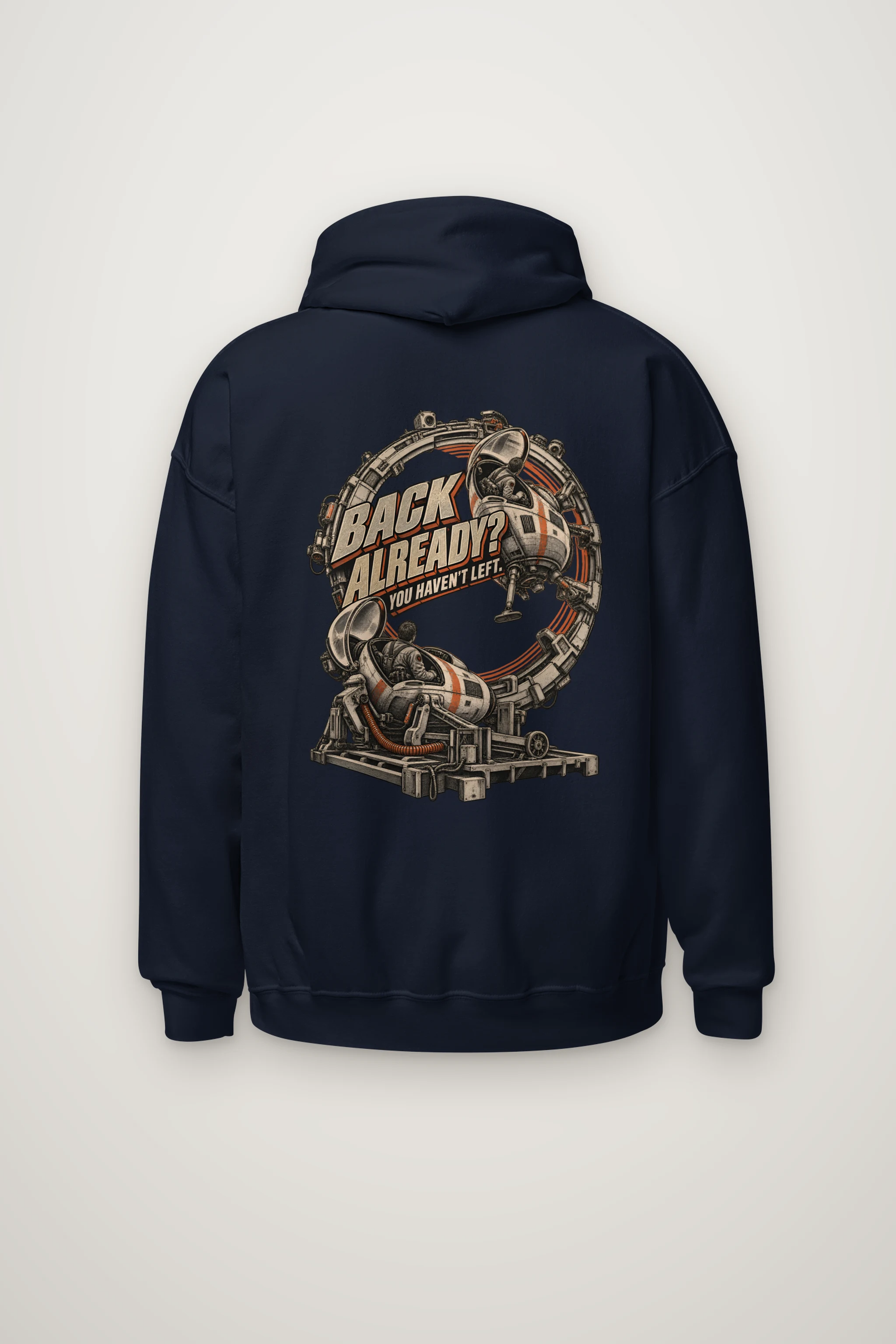"Back Already? You Haven't Left" Heavy Blend Unisex Pullover Hoodie
