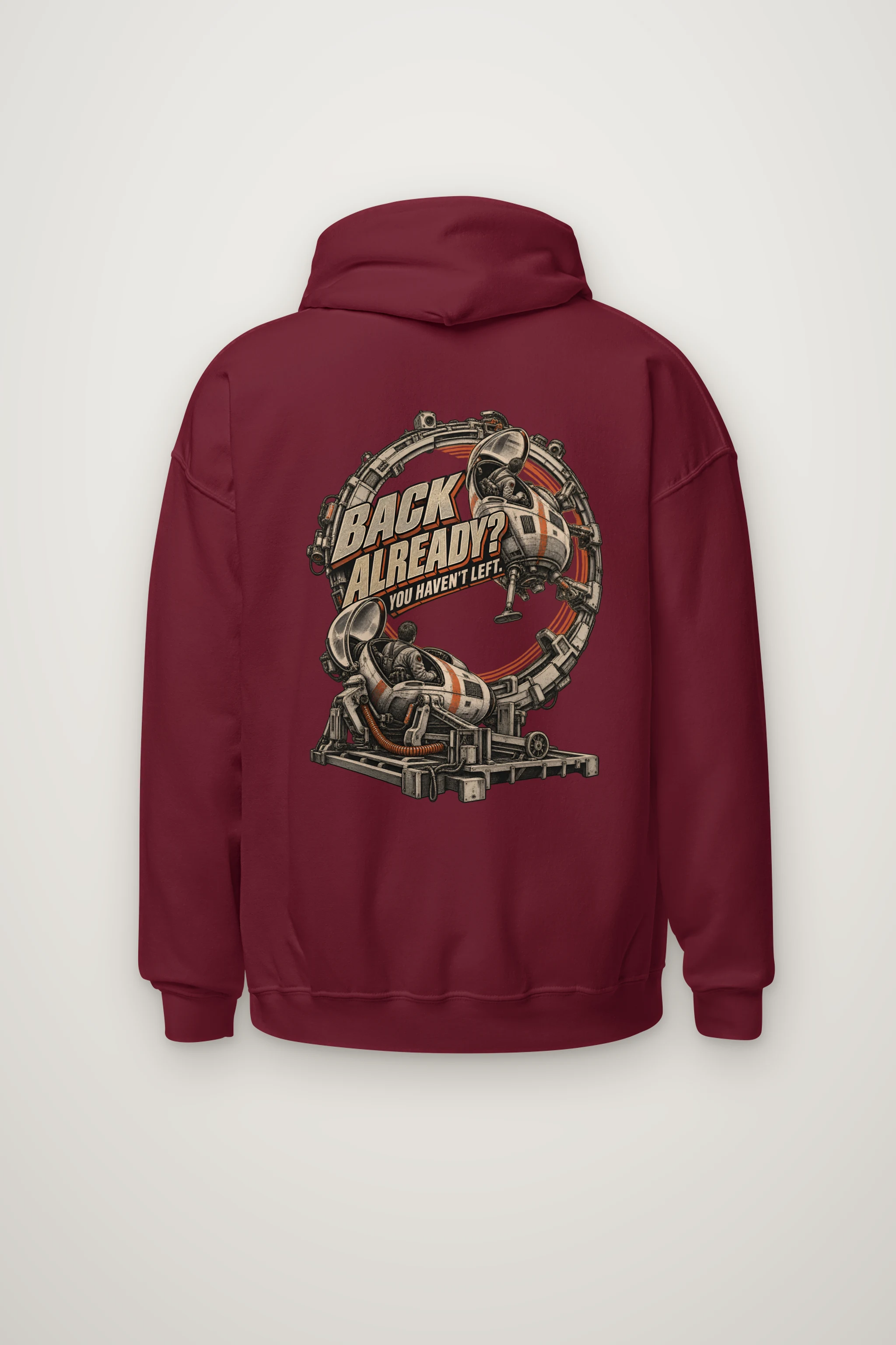 "Back Already? You Haven't Left" Heavy Blend Unisex Pullover Hoodie