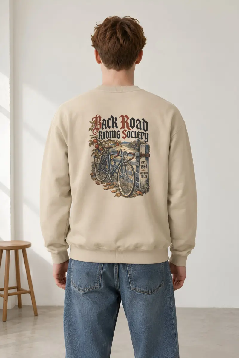 "Back Road Riding Society" Heavy Blend Unisex Crewneck Sweatshirt