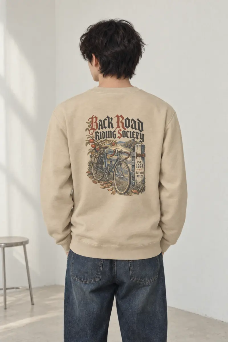 "Back Road Riding Society" Heavy Blend Unisex Crewneck Sweatshirt