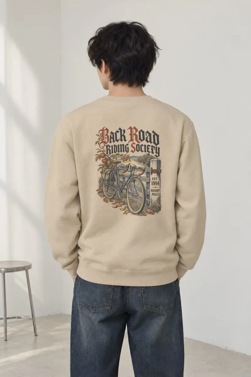 "Back Road Riding Society" Heavy Blend Unisex Crewneck Sweatshirt