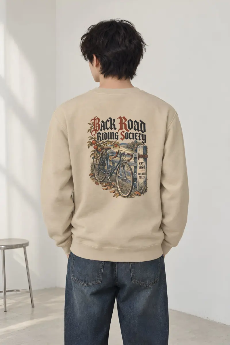 "Back Road Riding Society" Heavy Blend Unisex Crewneck Sweatshirt