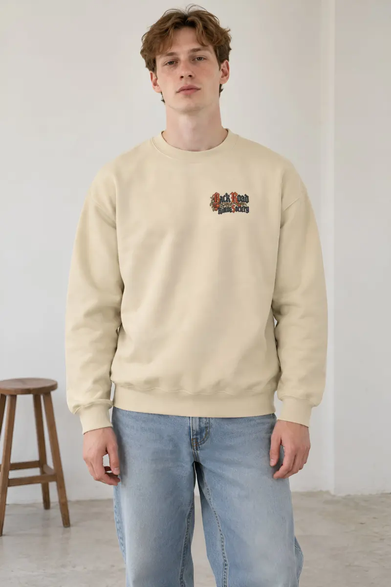 "Back Road Riding Society" Heavy Blend Unisex Crewneck Sweatshirt
