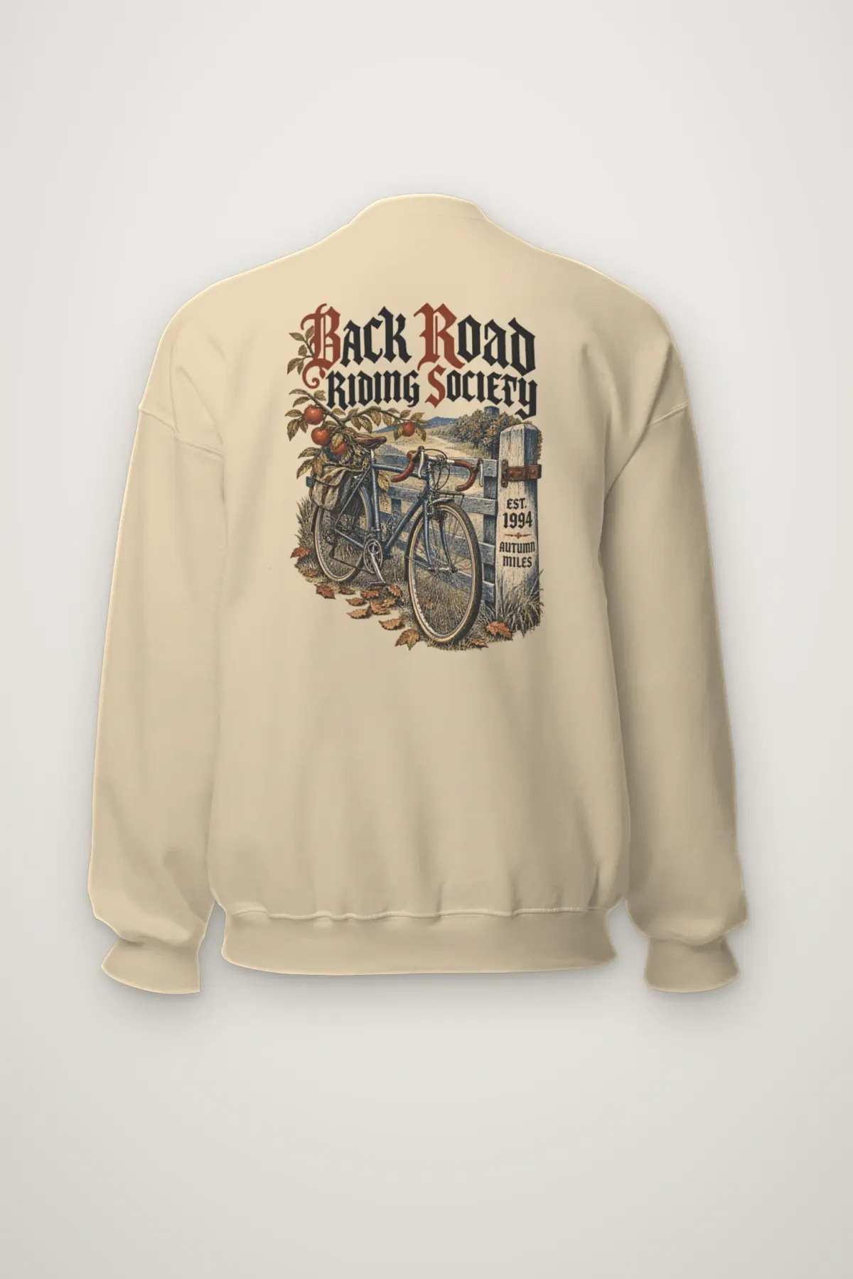 "Back Road Riding Society" Heavy Blend Unisex Crewneck Sweatshirt