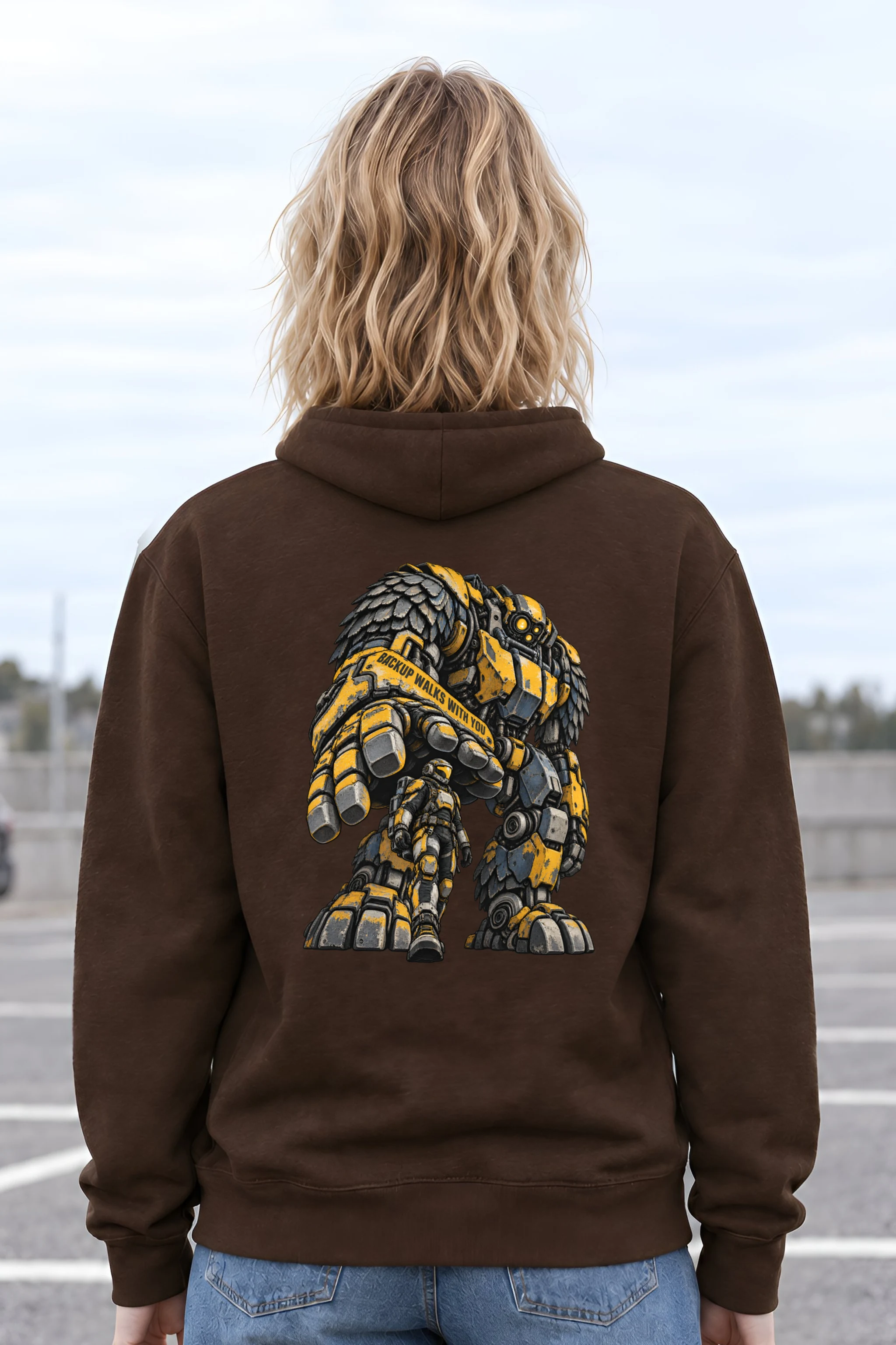"Backup Walks With You" Heavy Blend Unisex Pullover Hoodie