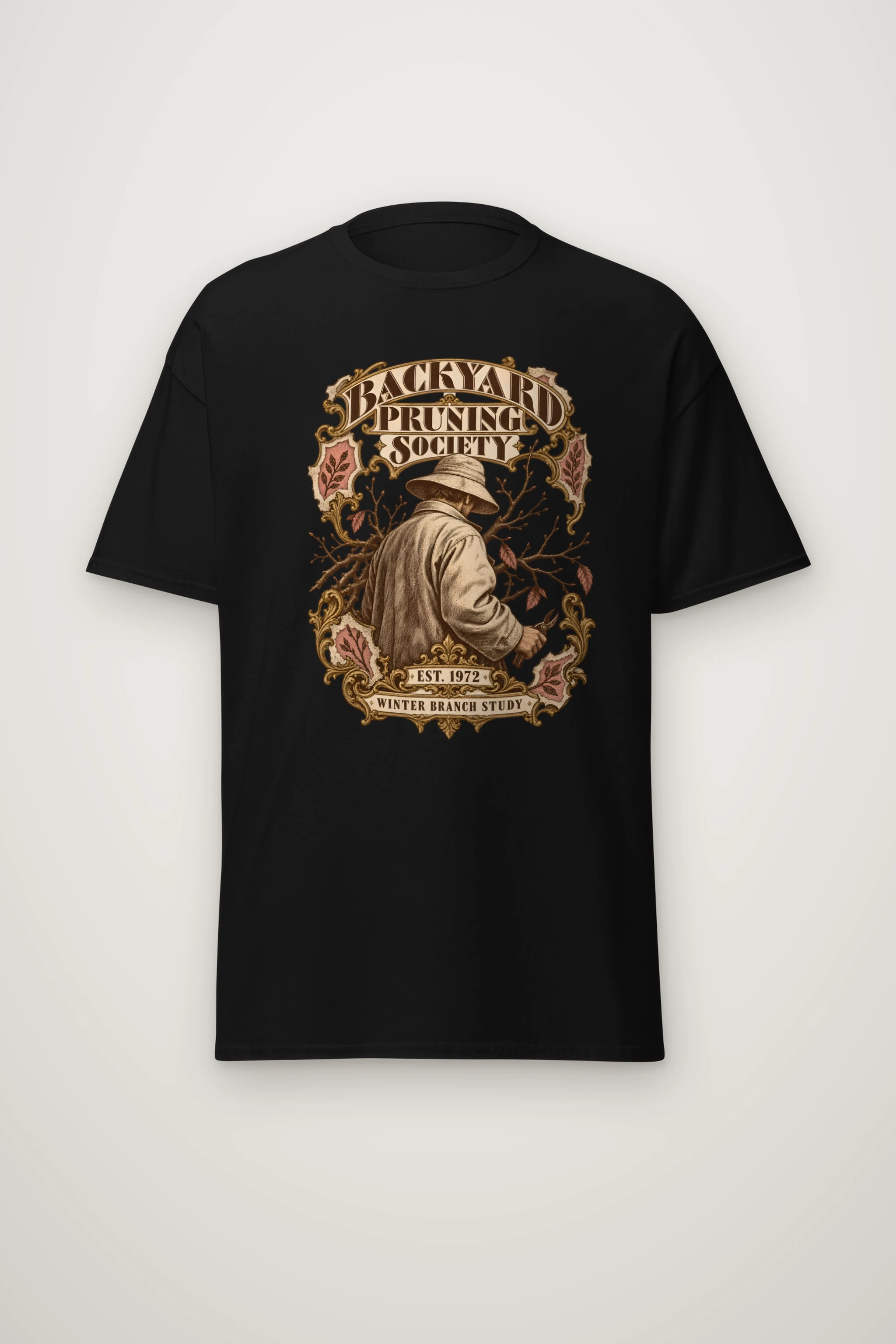 "Backyard Pruning Society" Heavyweight Unisex Crewneck T-shirt