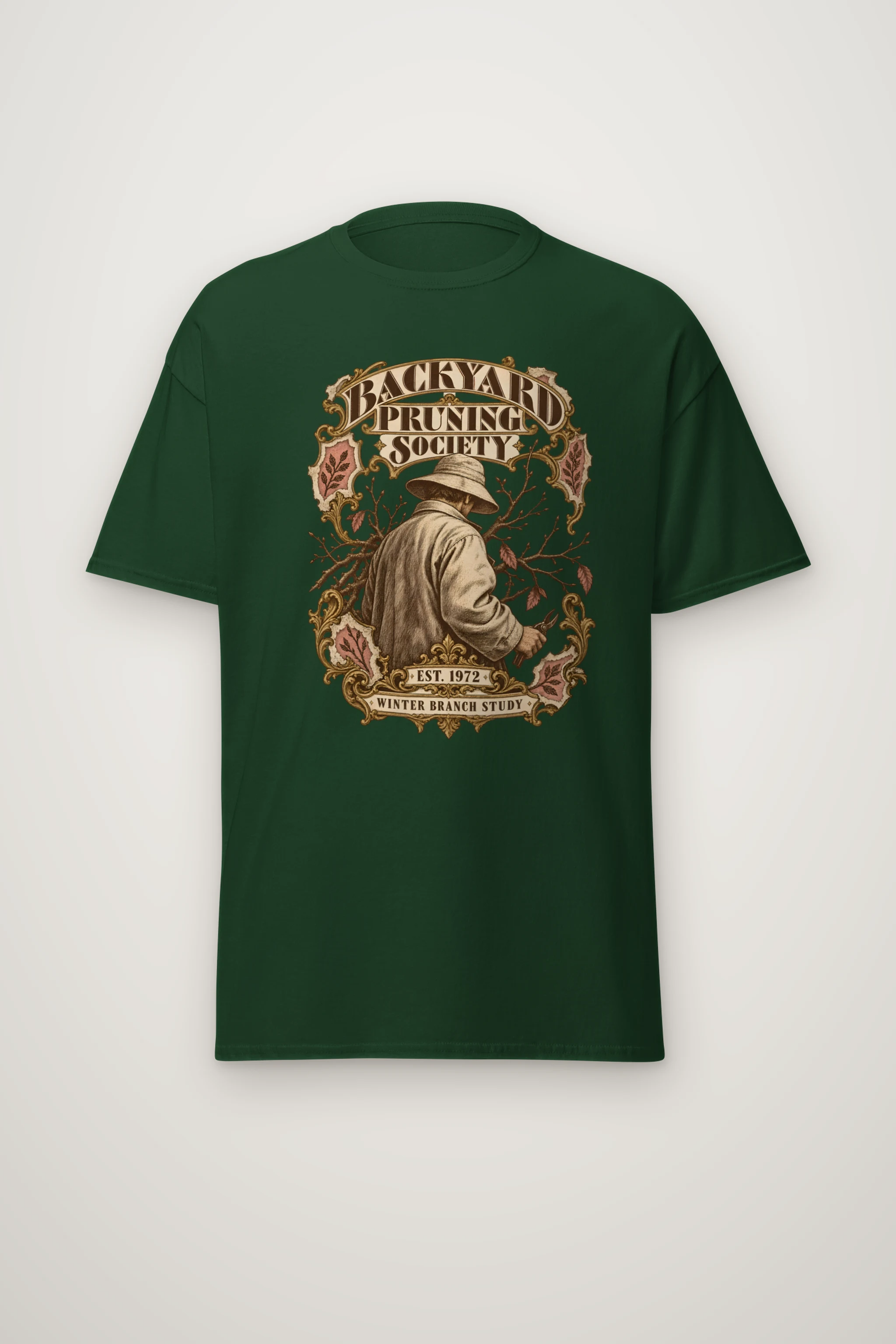 "Backyard Pruning Society" Heavyweight Unisex Crewneck T-shirt