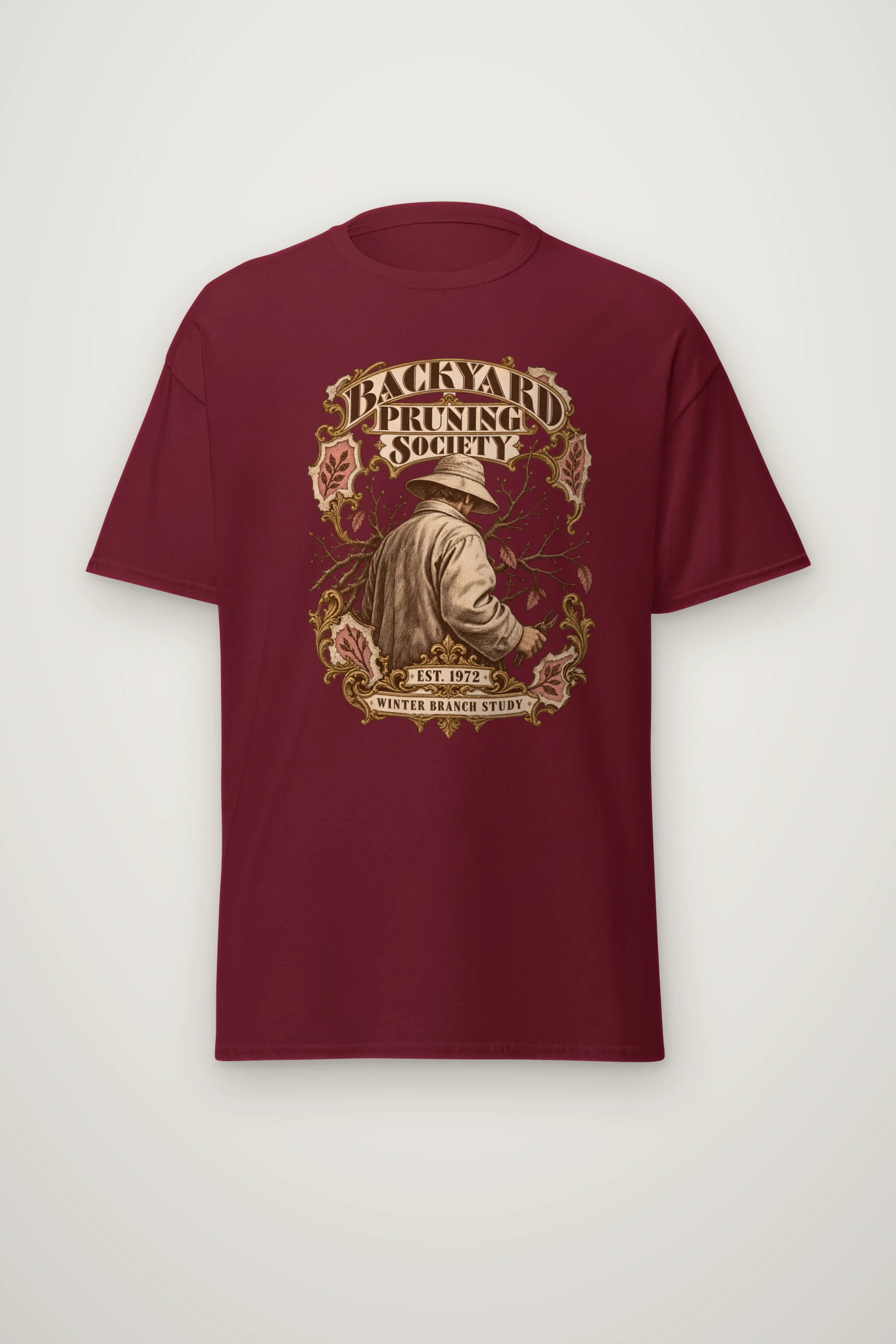 "Backyard Pruning Society" Heavyweight Unisex Crewneck T-shirt