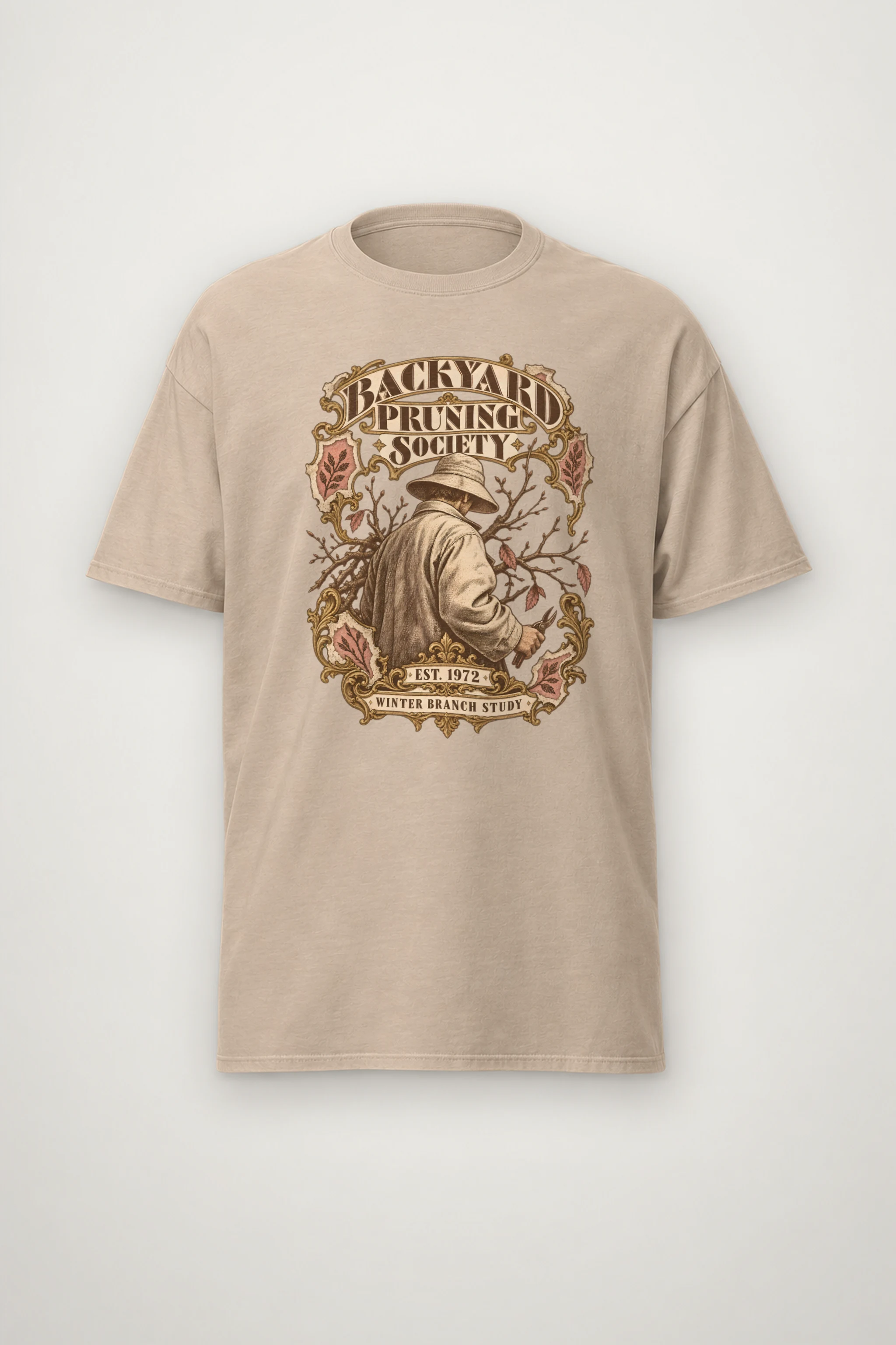 "Backyard Pruning Society" Heavyweight Unisex Crewneck T-shirt