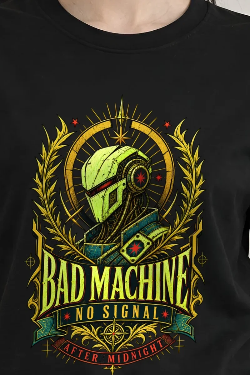 "Bad Machine" Heavyweight Unisex Crewneck T-shirt