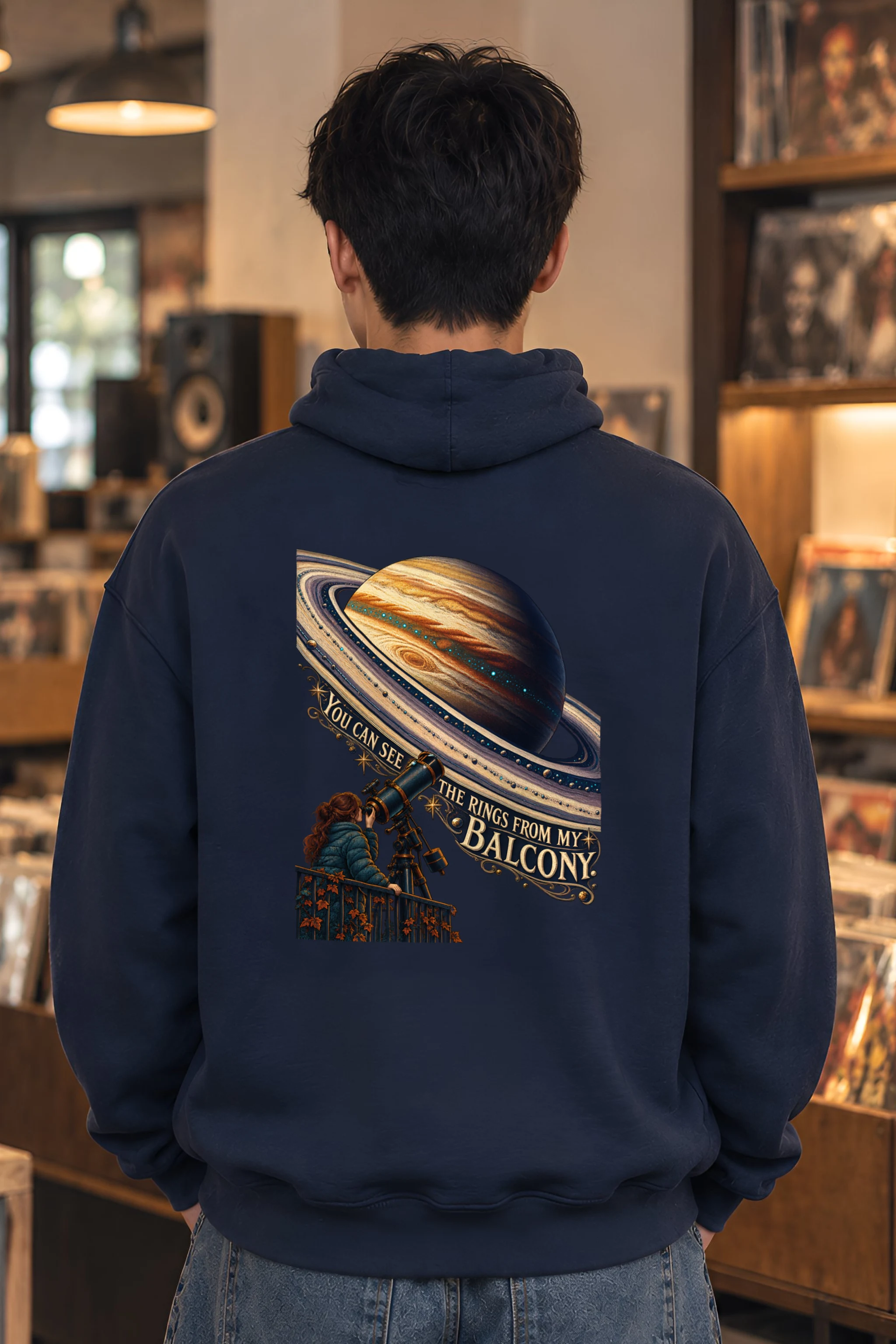 "Balcony Ring Watcher" Unisex Pullover Hoodie