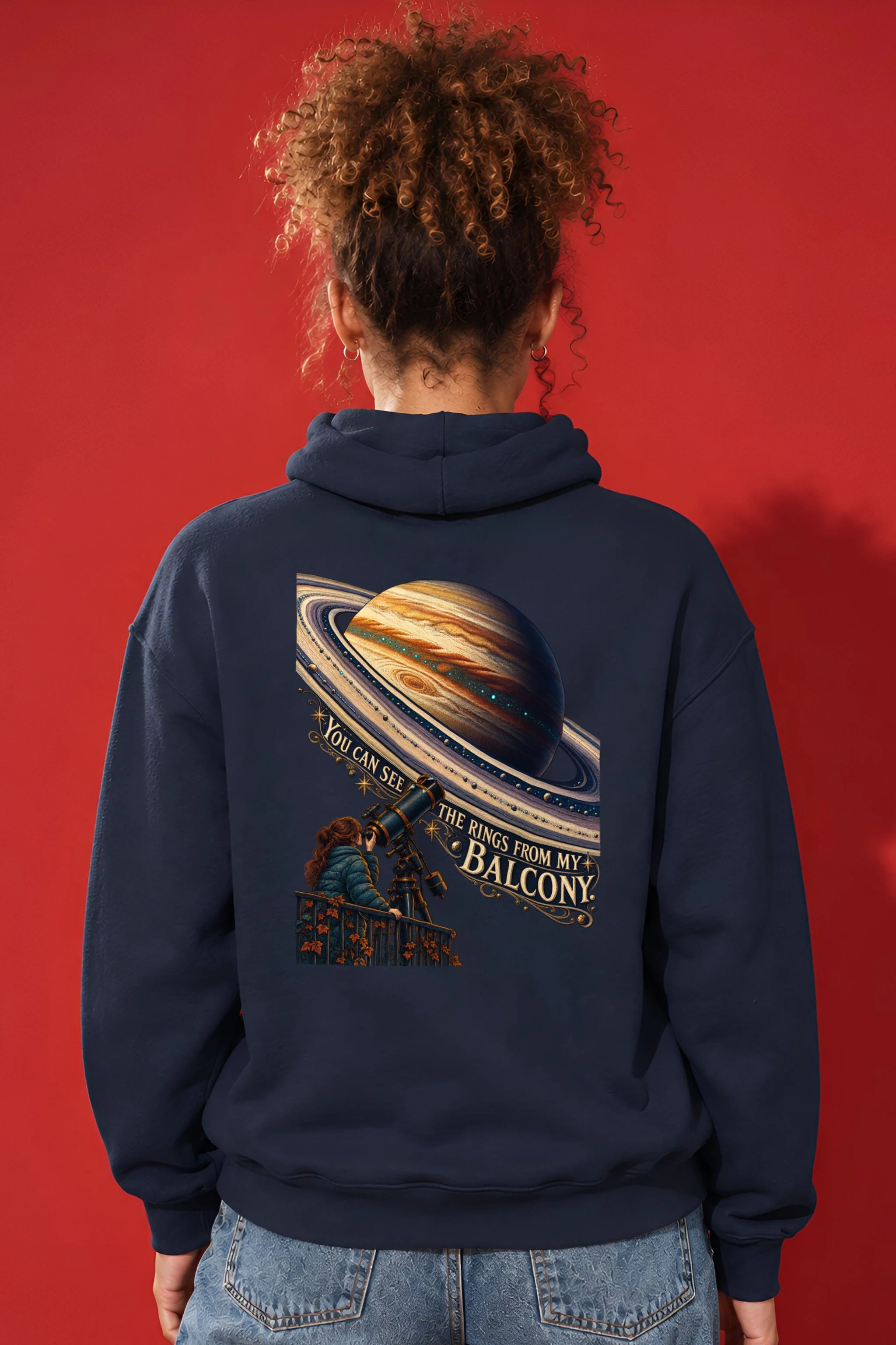 "Balcony Ring Watcher" Unisex Pullover Hoodie