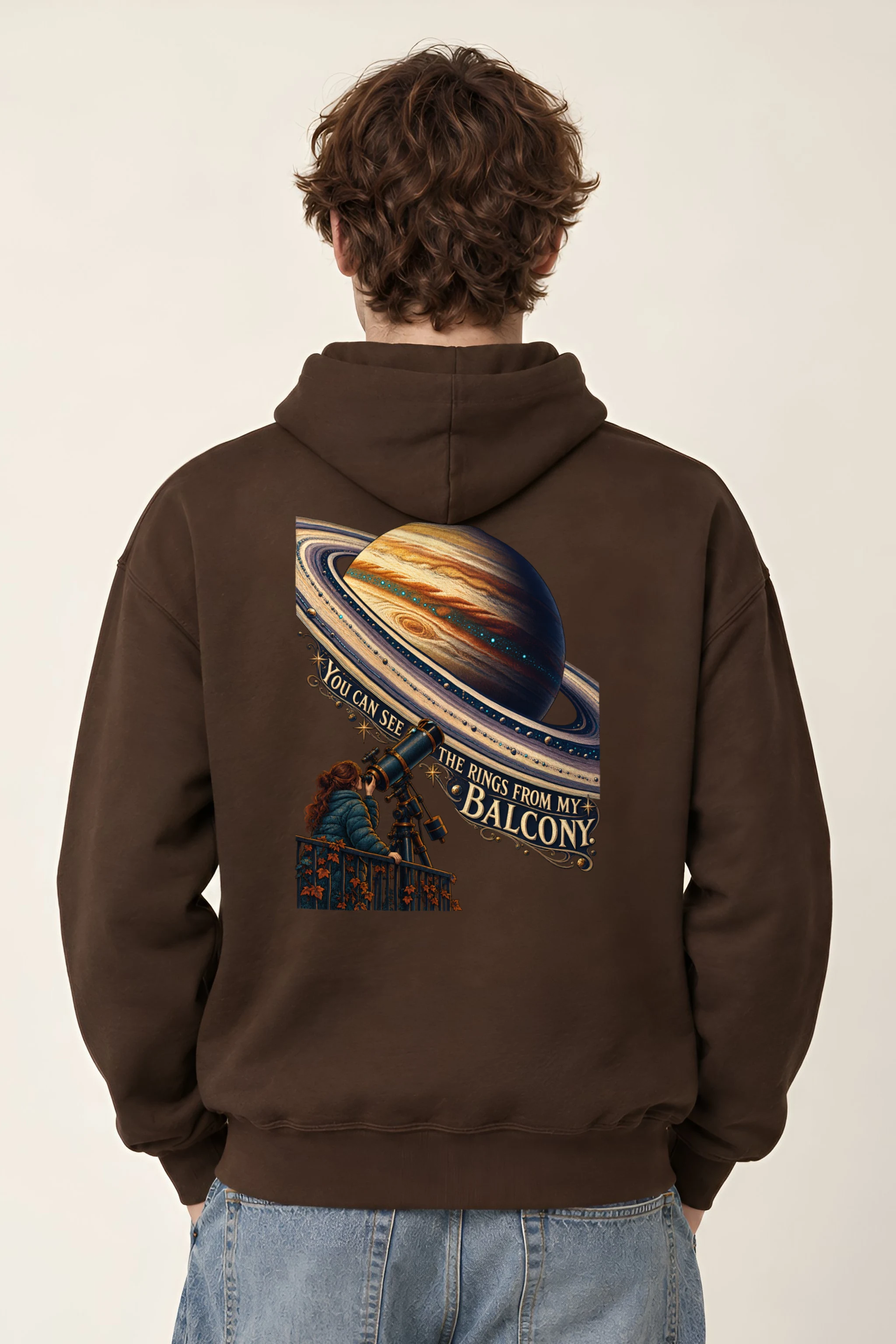 "Balcony Ring Watcher" Unisex Pullover Hoodie
