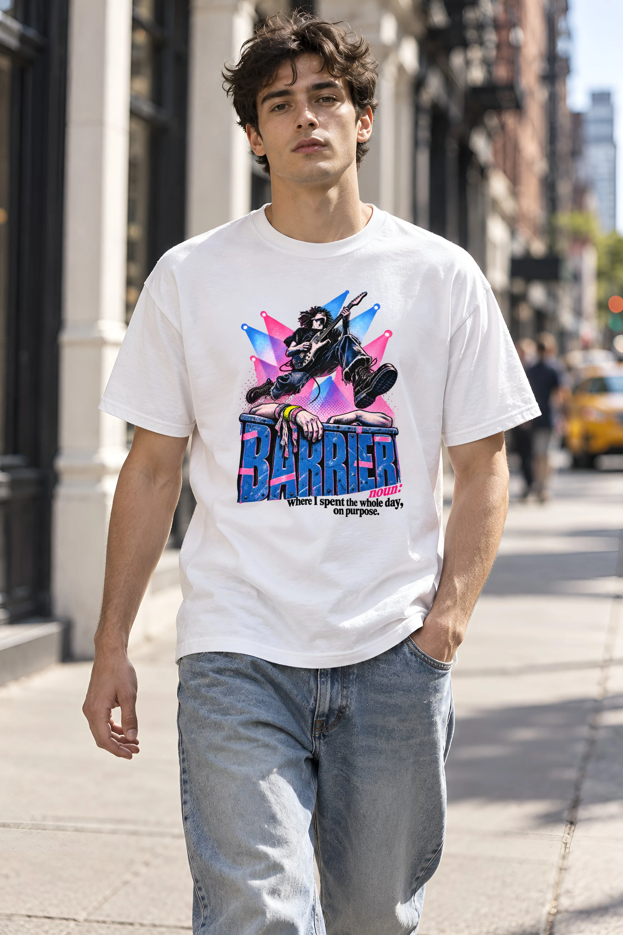 "Barrier Noun Definition" Heavyweight Unisex Crewneck T-shirt