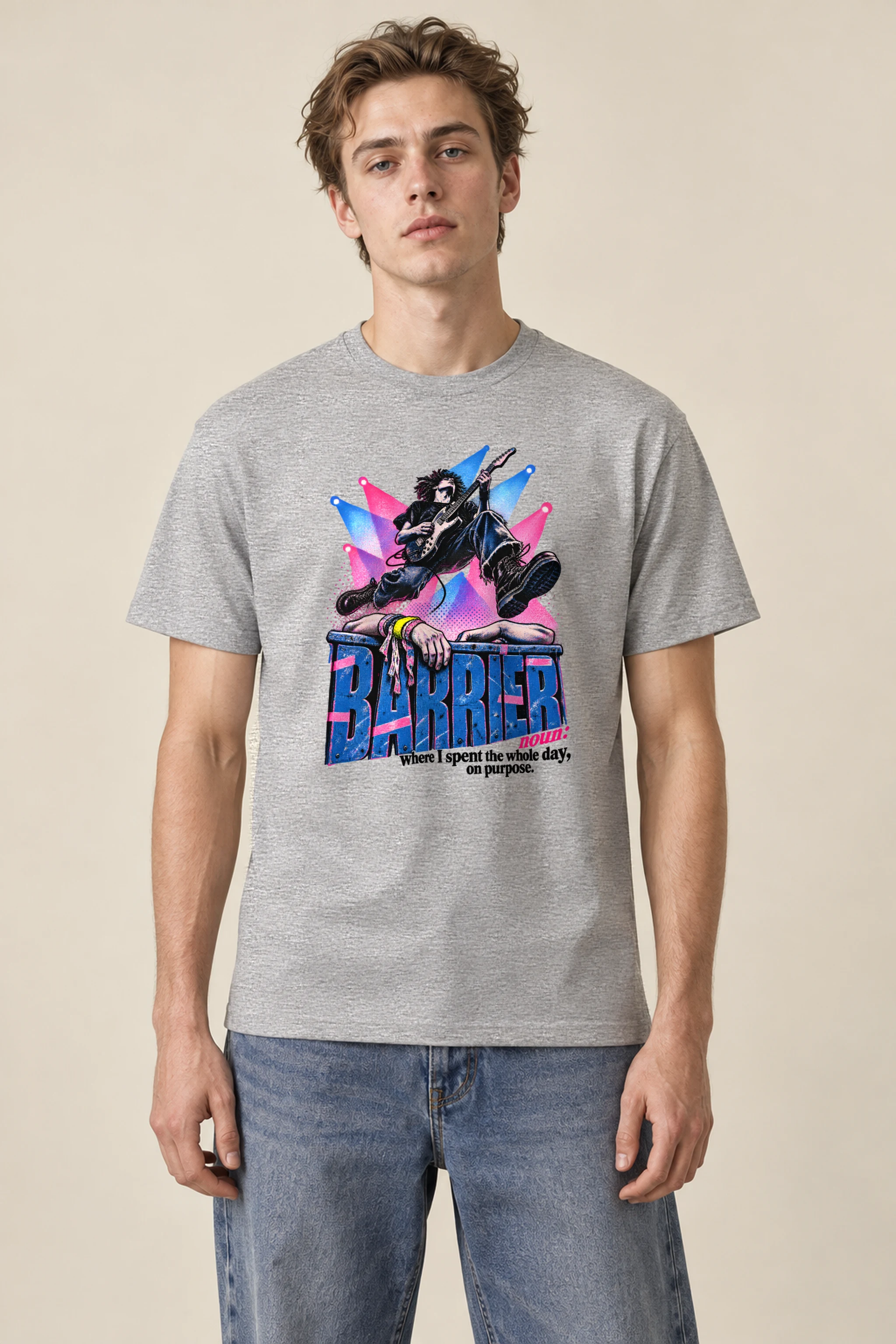 "Barrier Noun Definition" Heavyweight Unisex Crewneck T-shirt