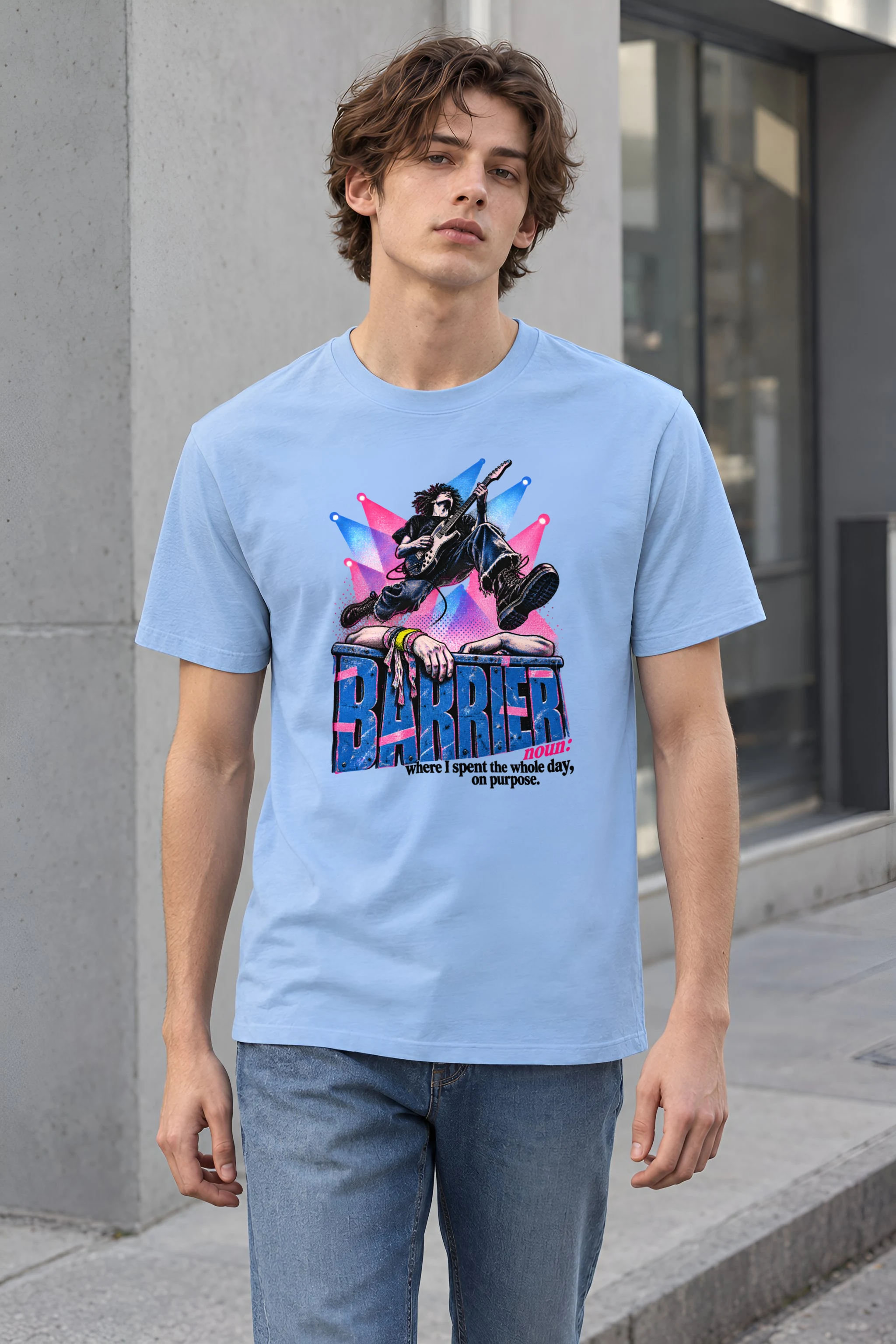 "Barrier Noun Definition" Heavyweight Unisex Crewneck T-shirt