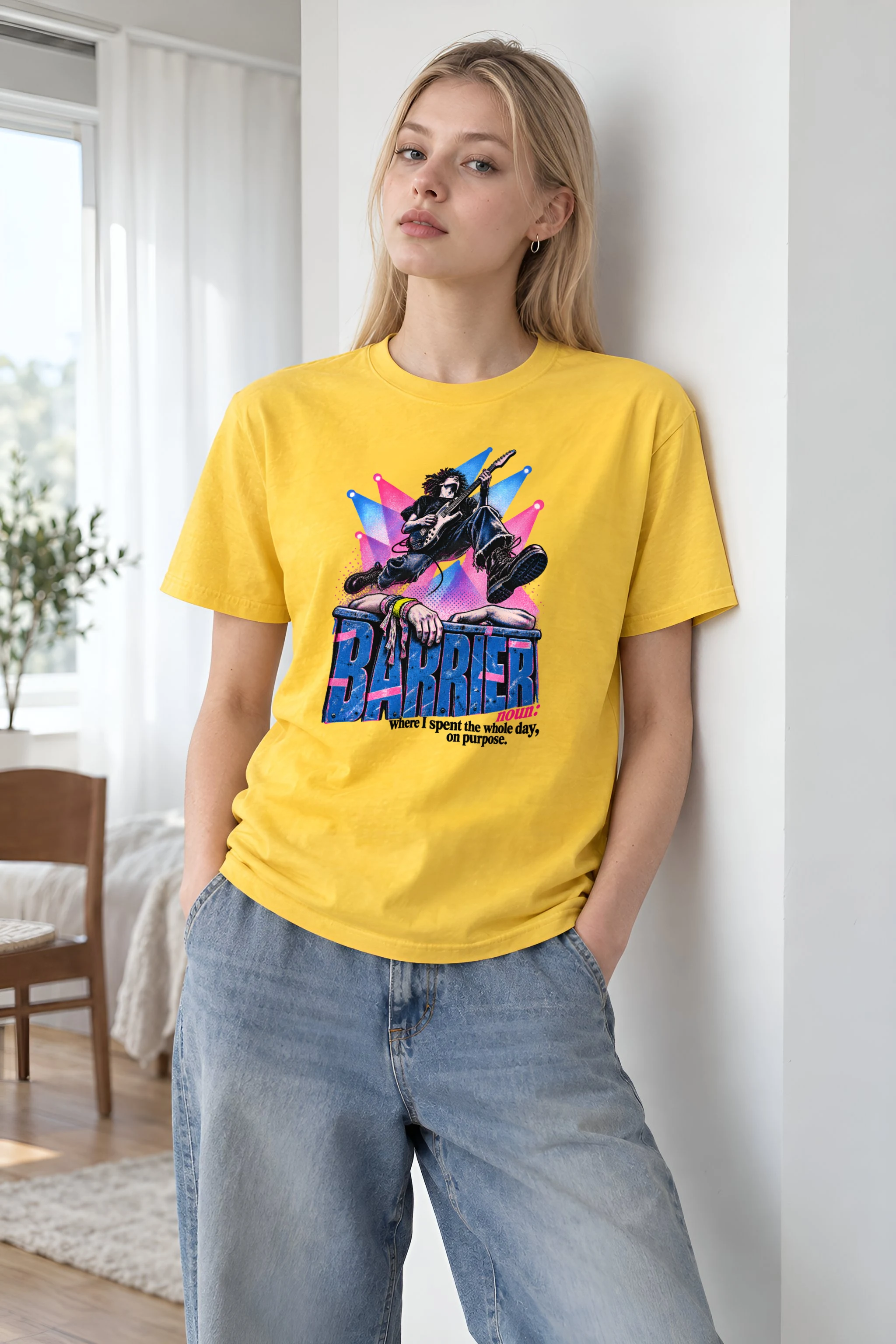 "Barrier Noun Definition" Heavyweight Unisex Crewneck T-shirt