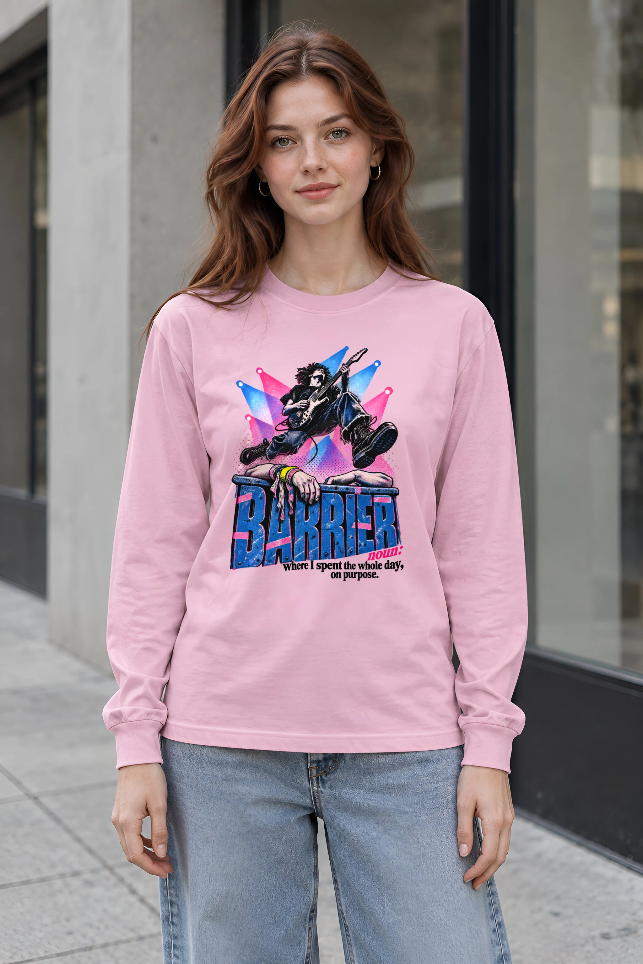 "Barrier Noun Definition" Unisex Longsleeve T-shirt