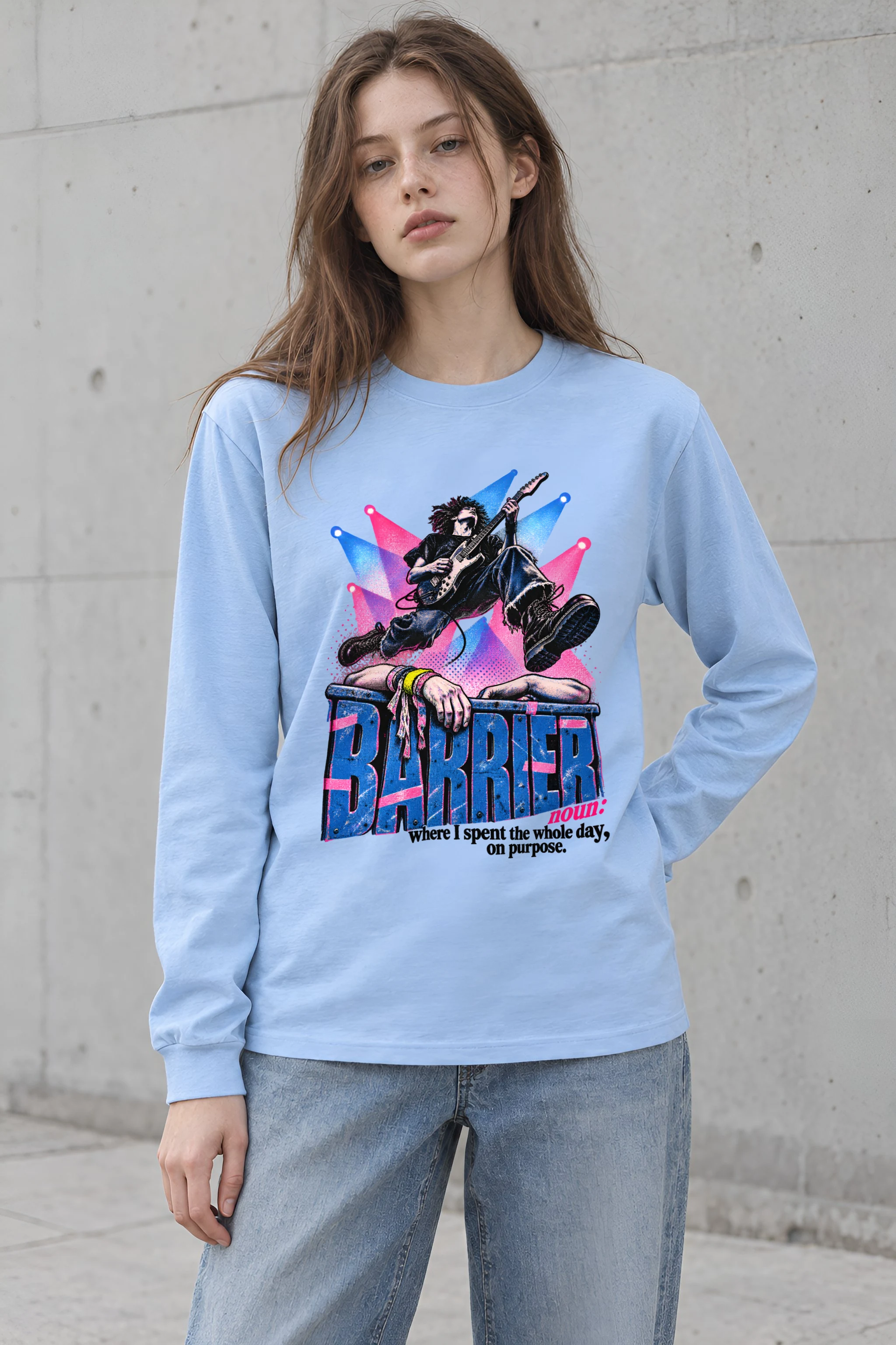 "Barrier Noun Definition" Unisex Longsleeve T-shirt